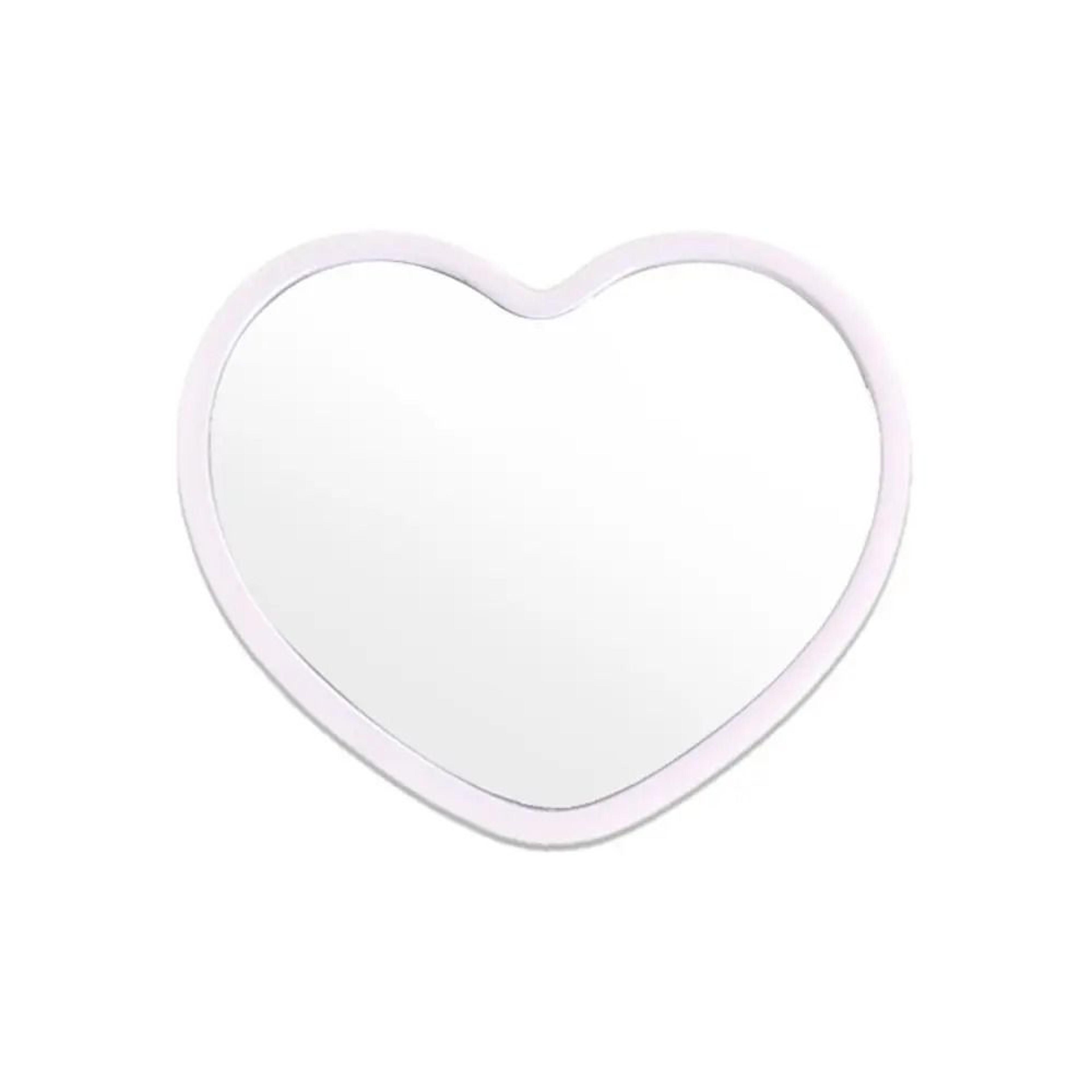Charming HeartShaped Handheld Beauty Mirror 7