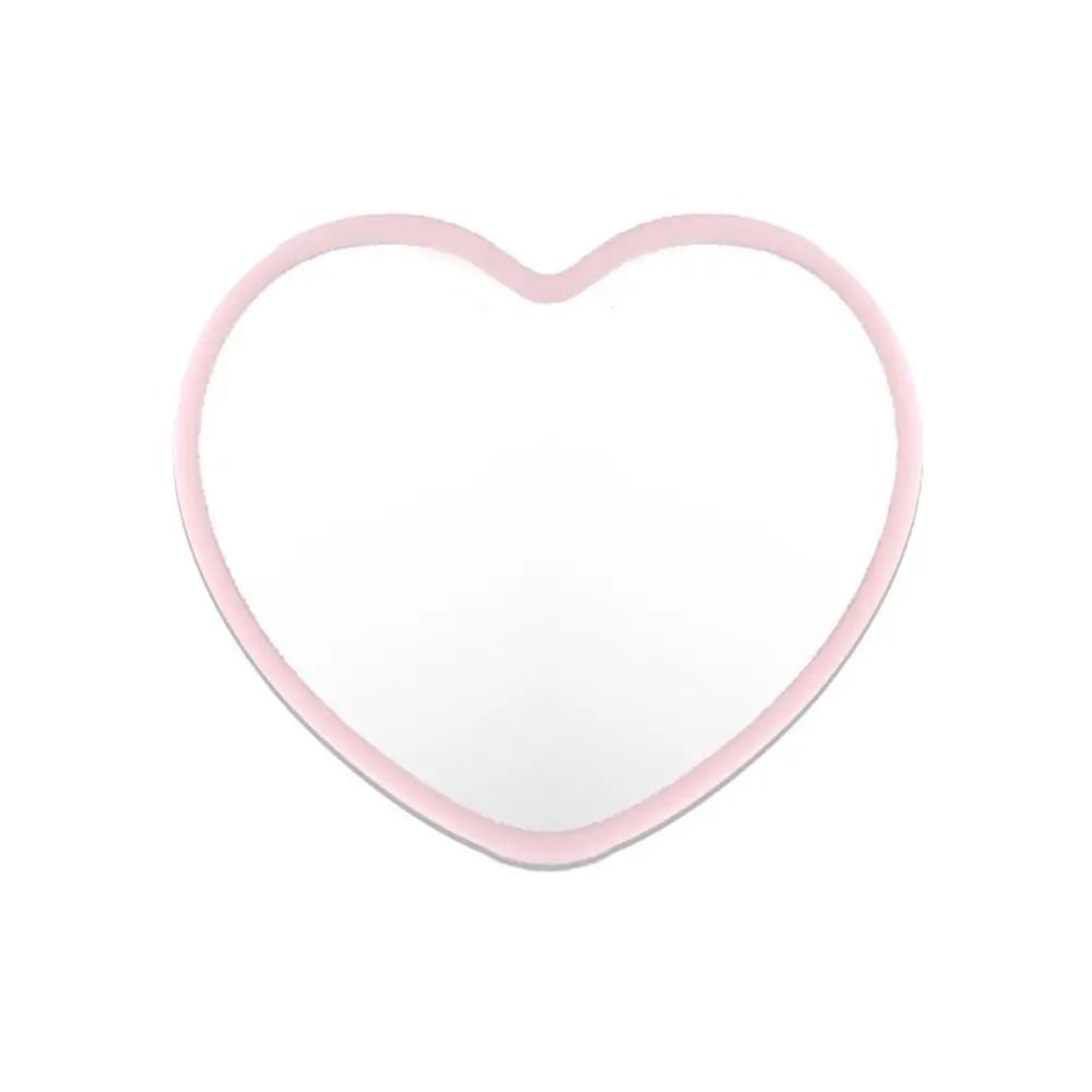 Charming HeartShaped Handheld Beauty Mirror 8