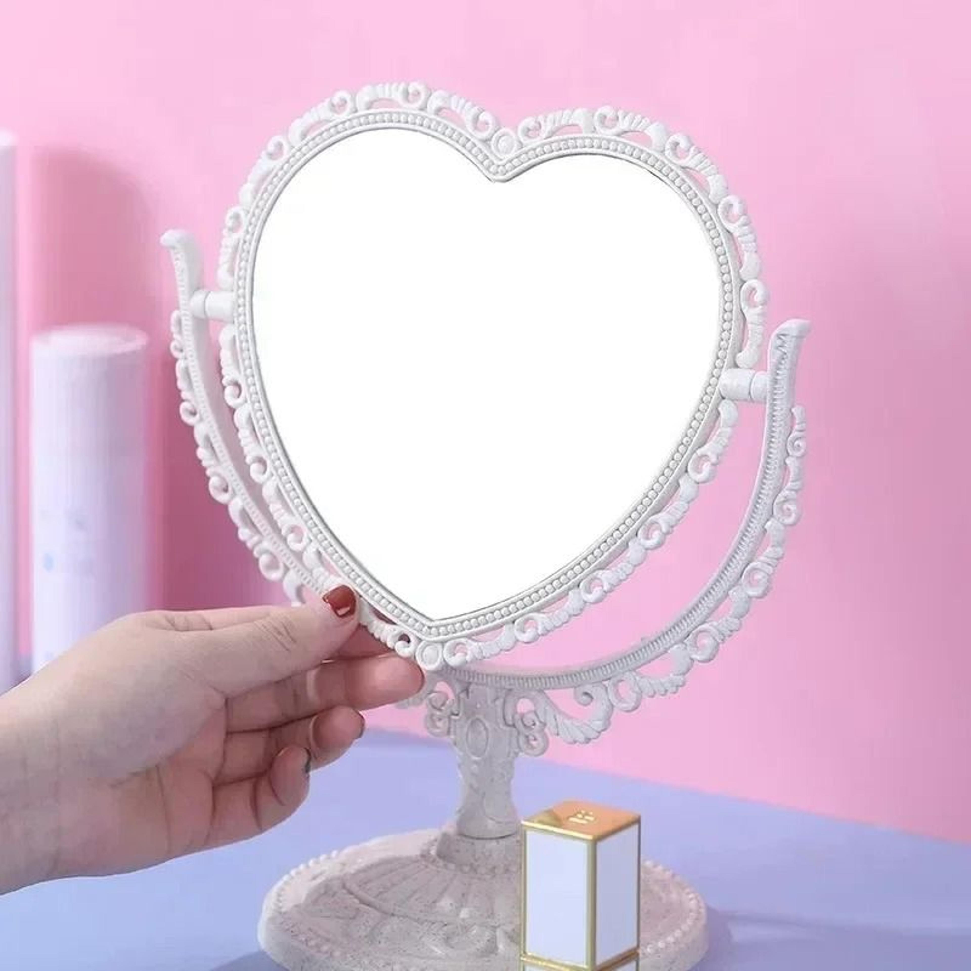 European Retro Heart Princess Vanity Mirror 2