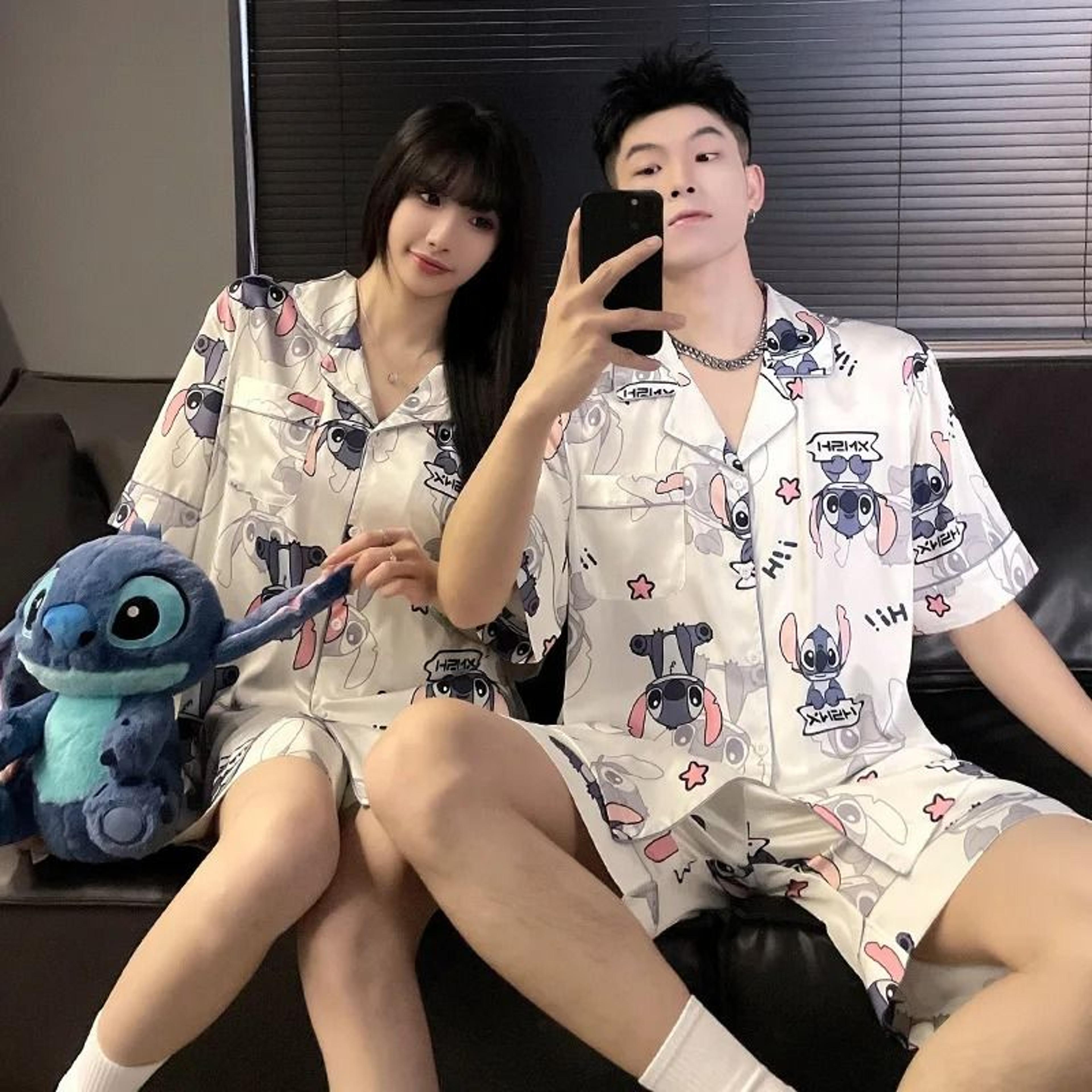 Silk Luxe Summer Couples Set  HighEnd Cooling Loungewear 2
