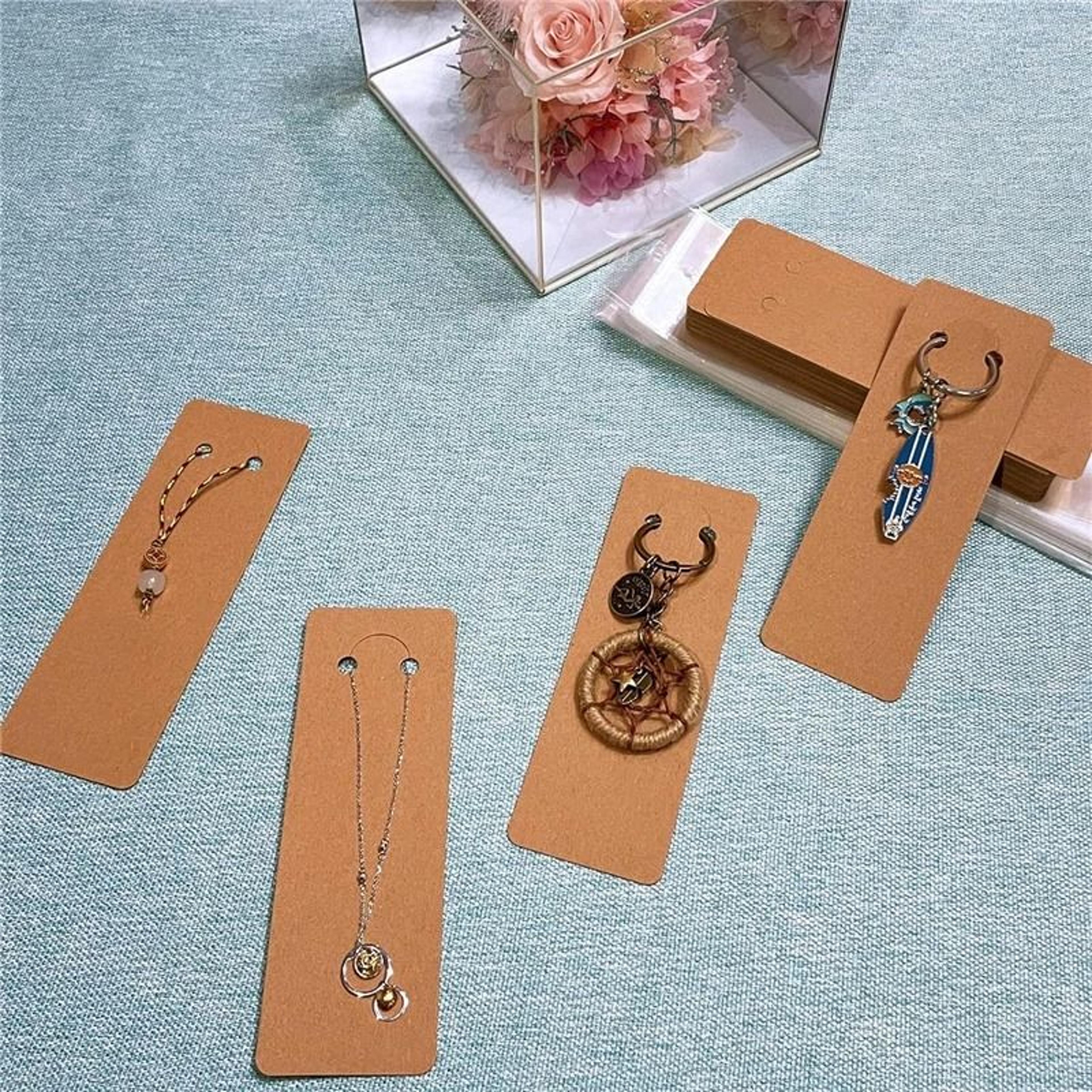 Keychain  Necklace Display Cards  30 Pcs Packaging Set 4
