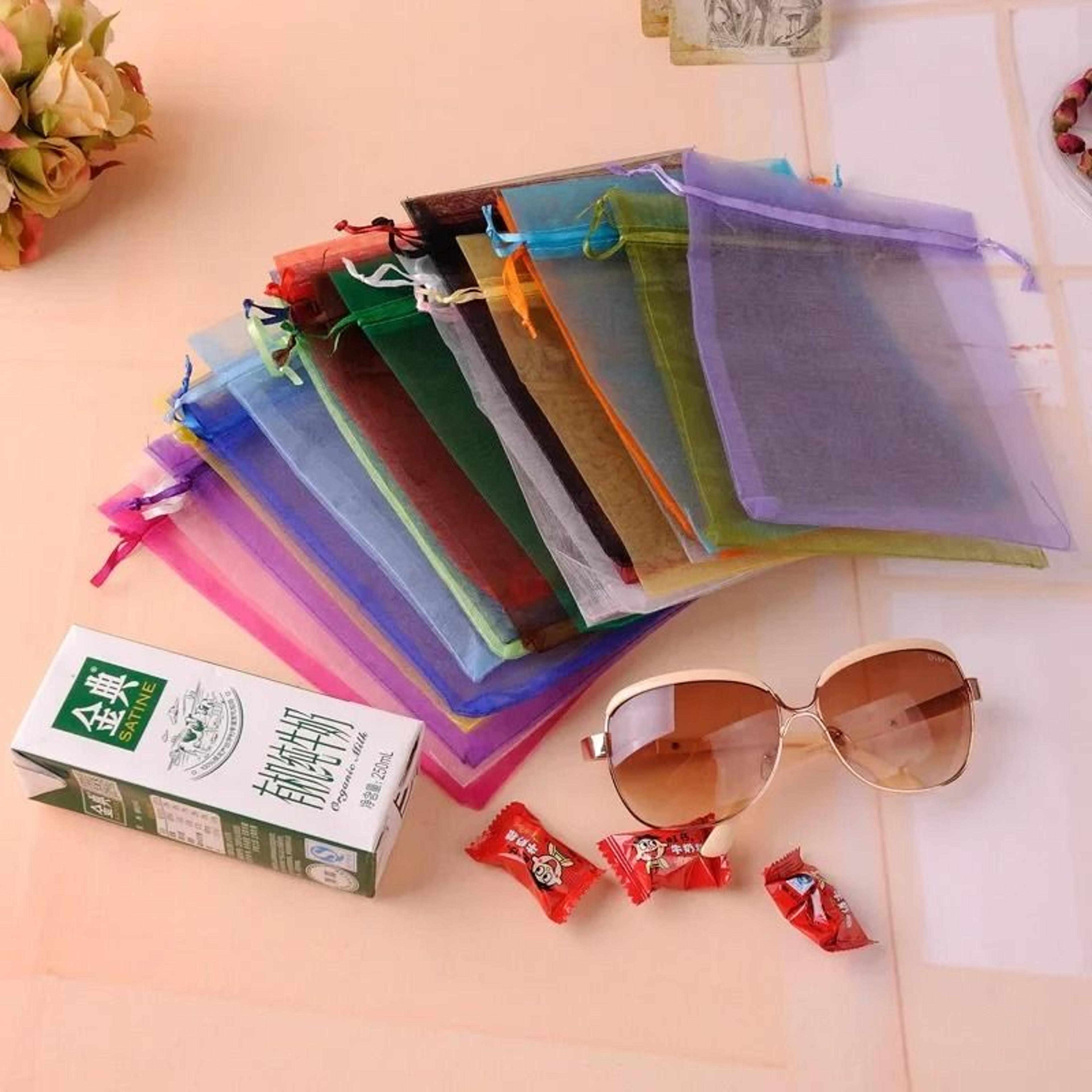 Elegant Drawstring Jewelry Pouches  50 Pcs Gift  Party Bags 1