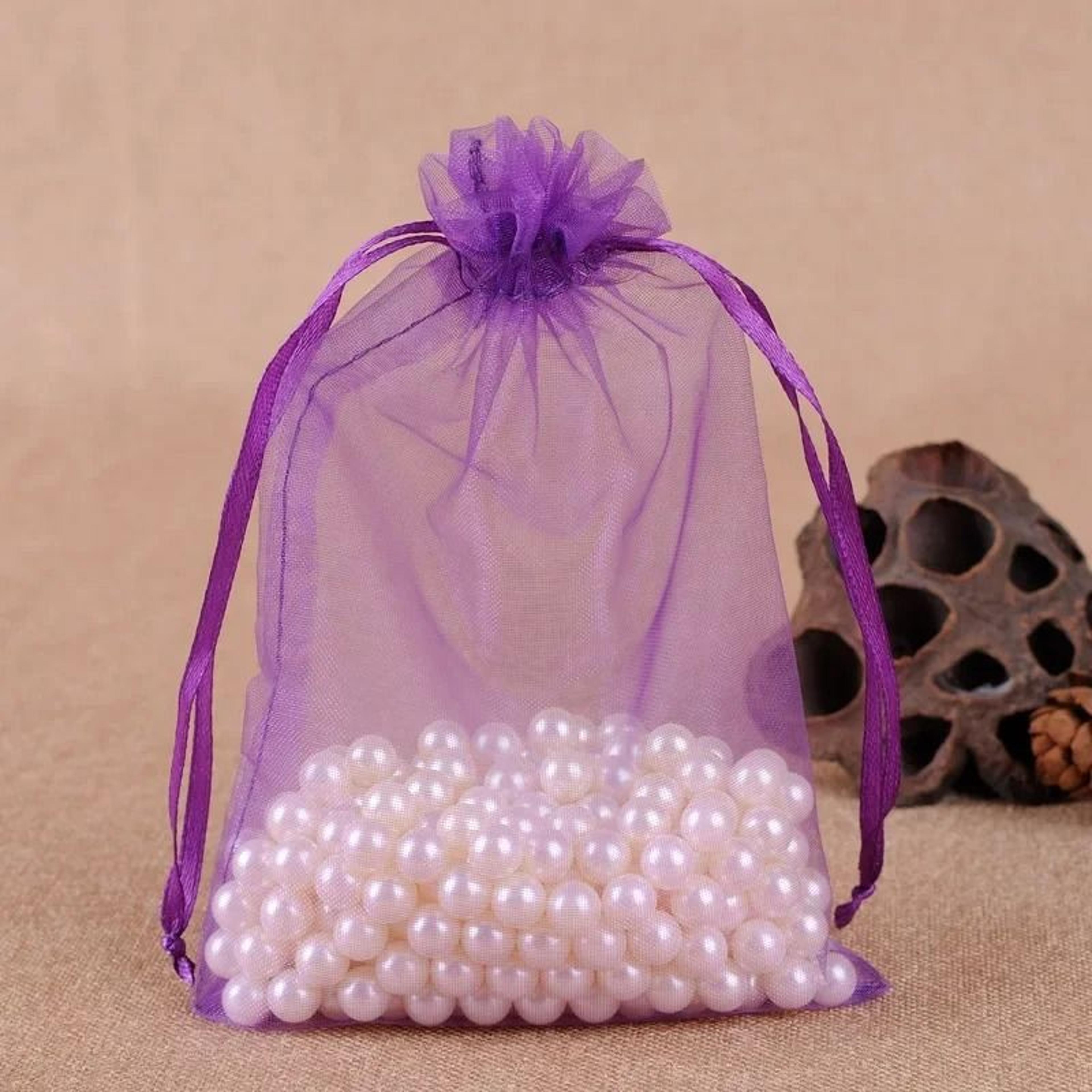 Elegant Drawstring Jewelry Pouches  50 Pcs Gift  Party Bags 7