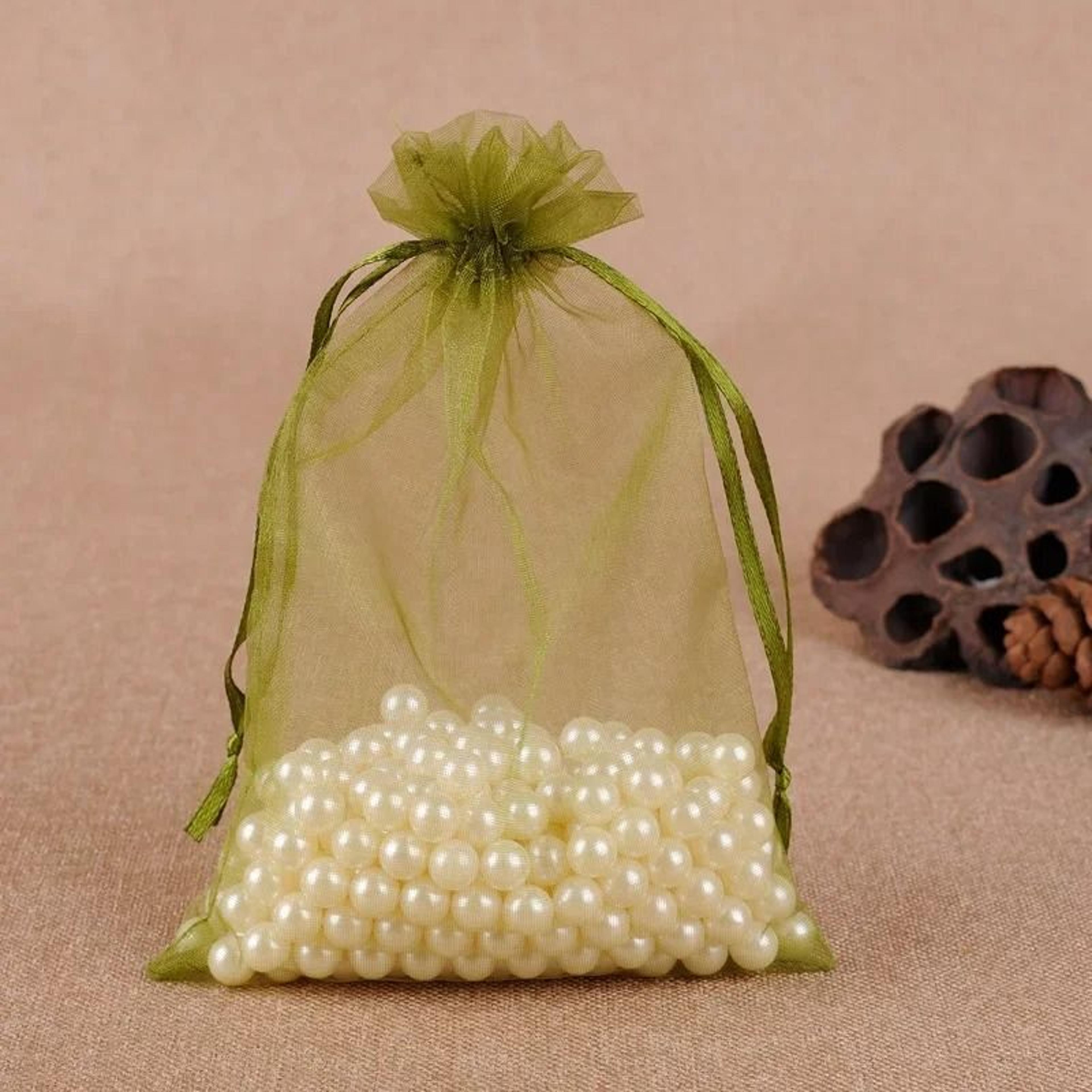 Elegant Drawstring Jewelry Pouches  50 Pcs Gift  Party Bags 8
