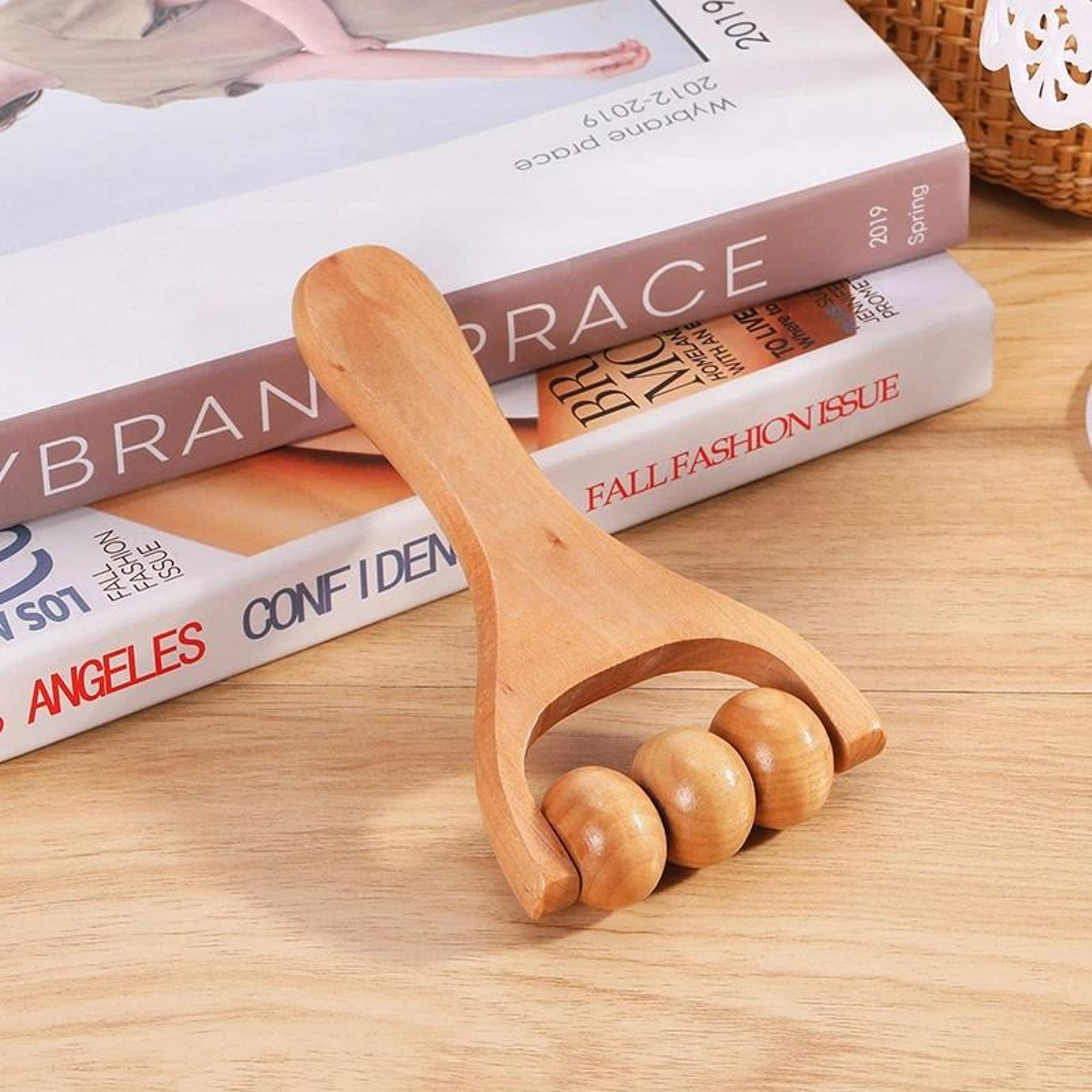 Wooden Roller Massager  Universal Handheld Relief Tool 3