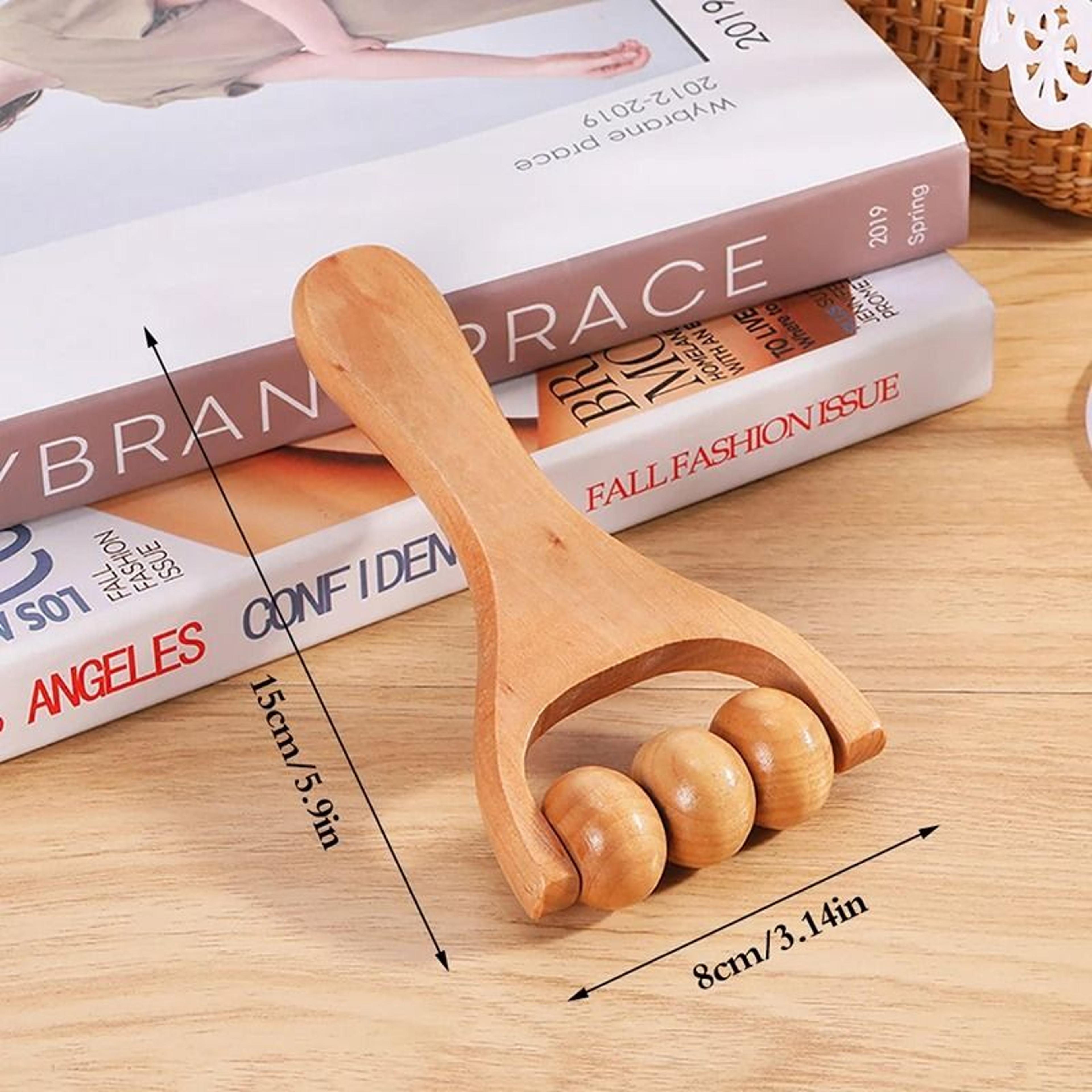 Wooden Roller Massager  Universal Handheld Relief Tool 5