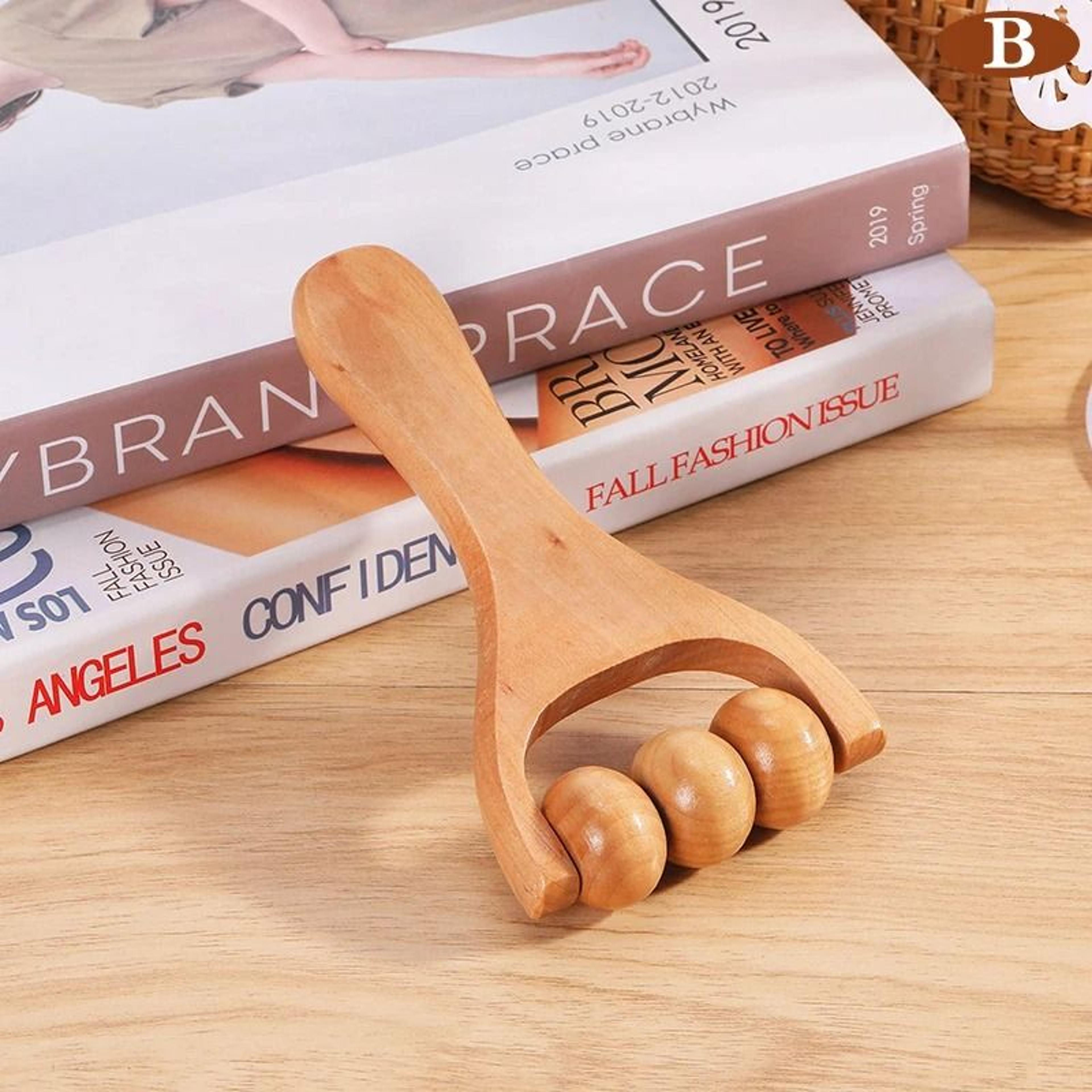 Wooden Roller Massager  Universal Handheld Relief Tool 7