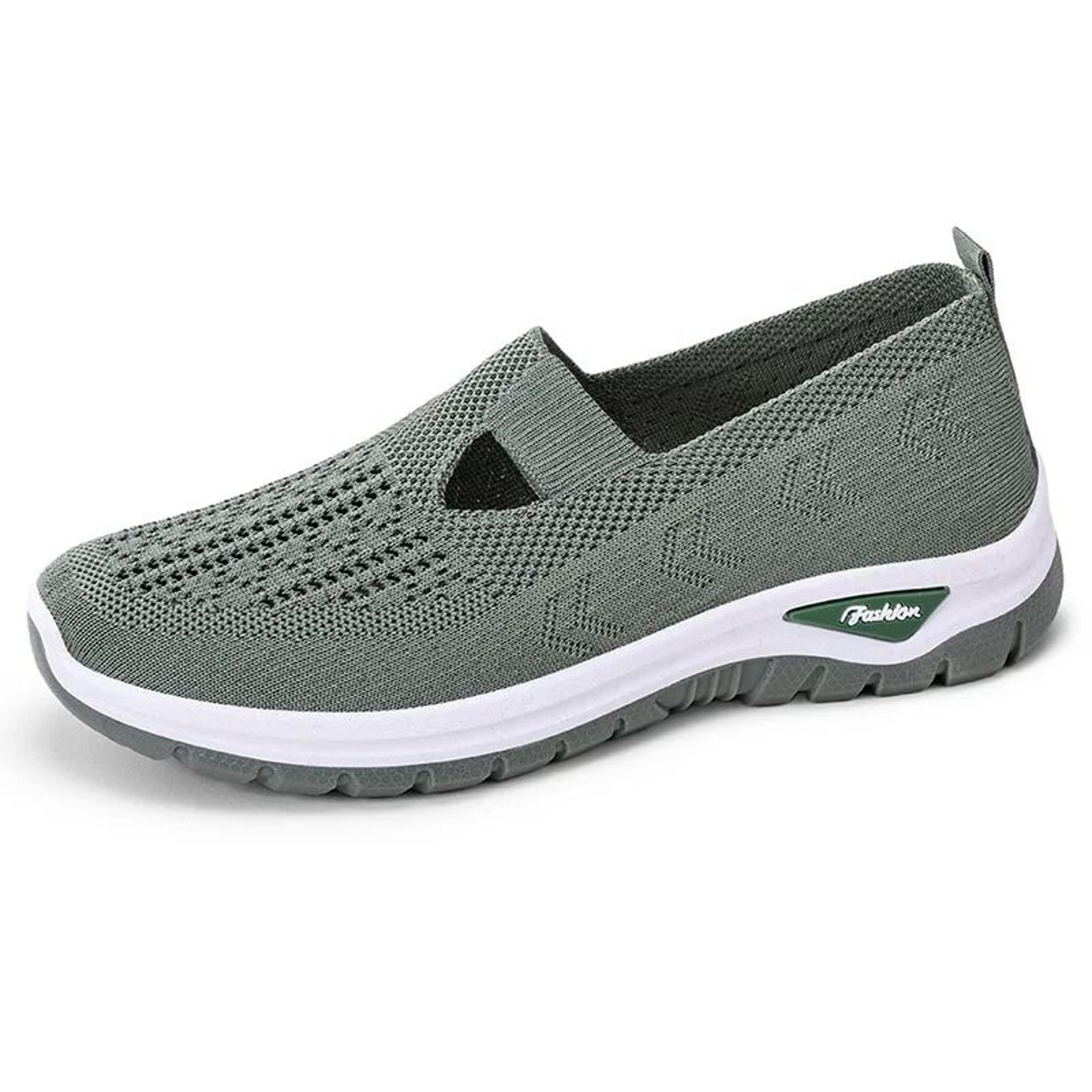 Breathable Mesh SlipOn Performance Walking Sneakers 12