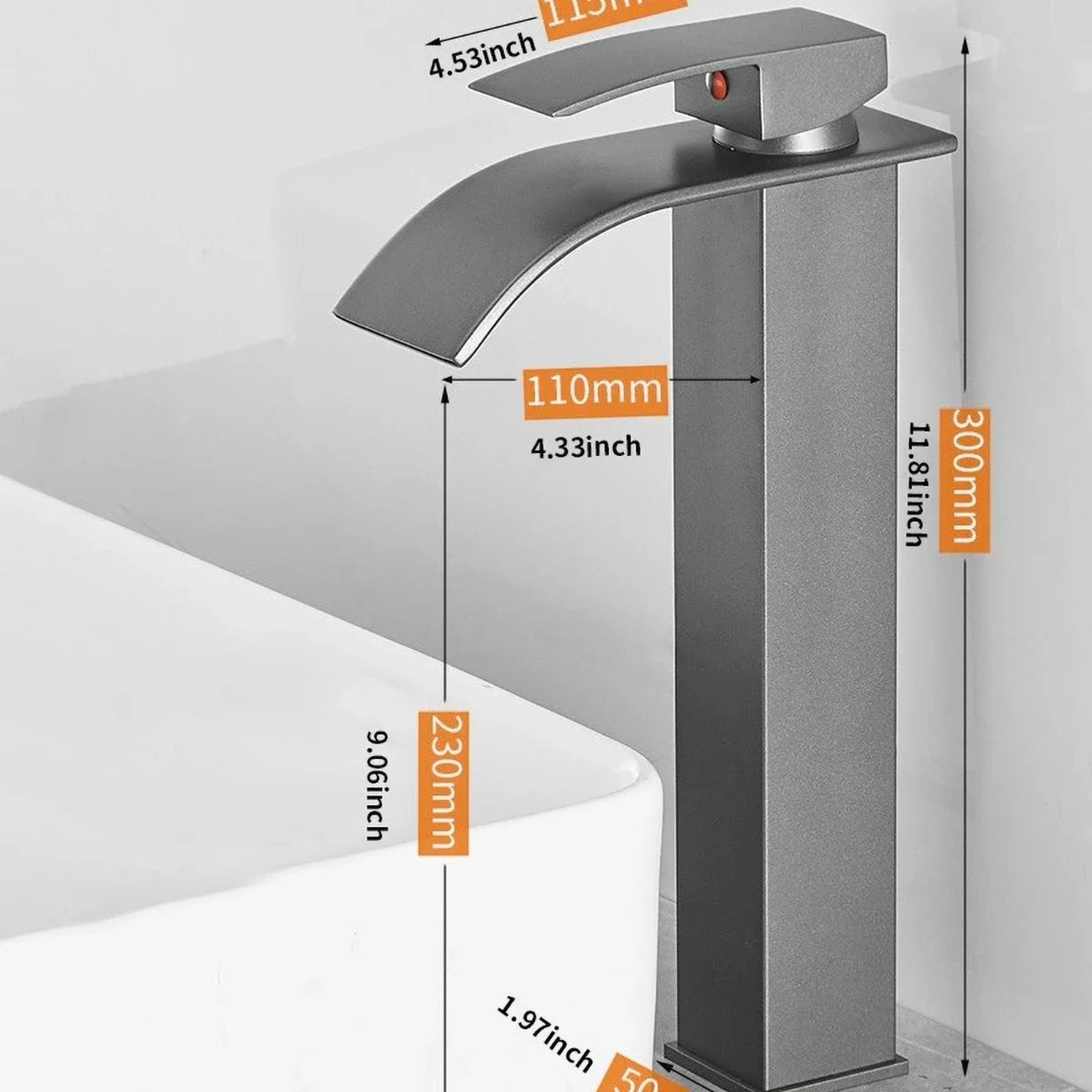 Waterfall Wash Basin Faucet With Hot And Cold Water Control 10