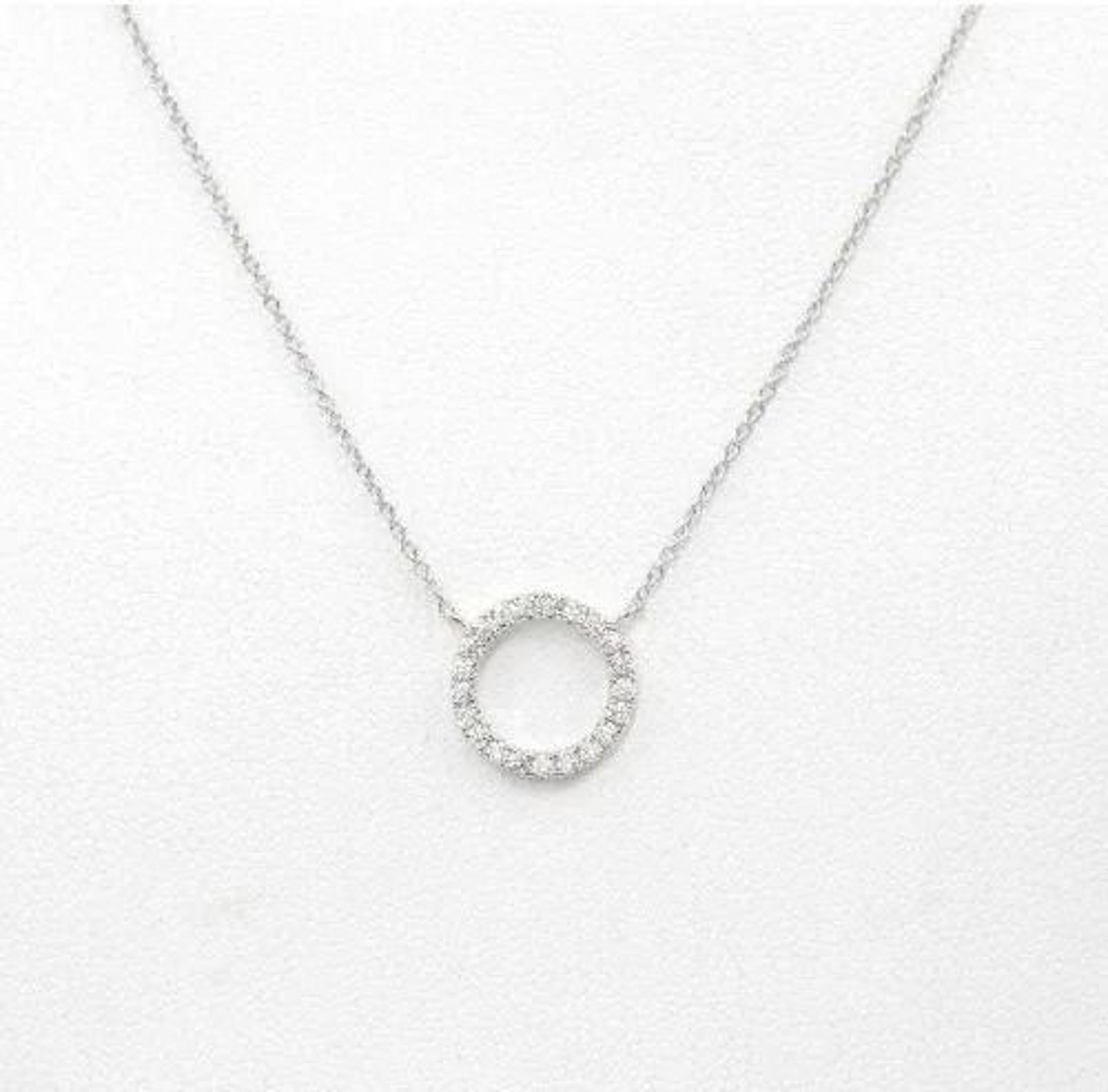 Delicate Small Circle Crystal Studs 9