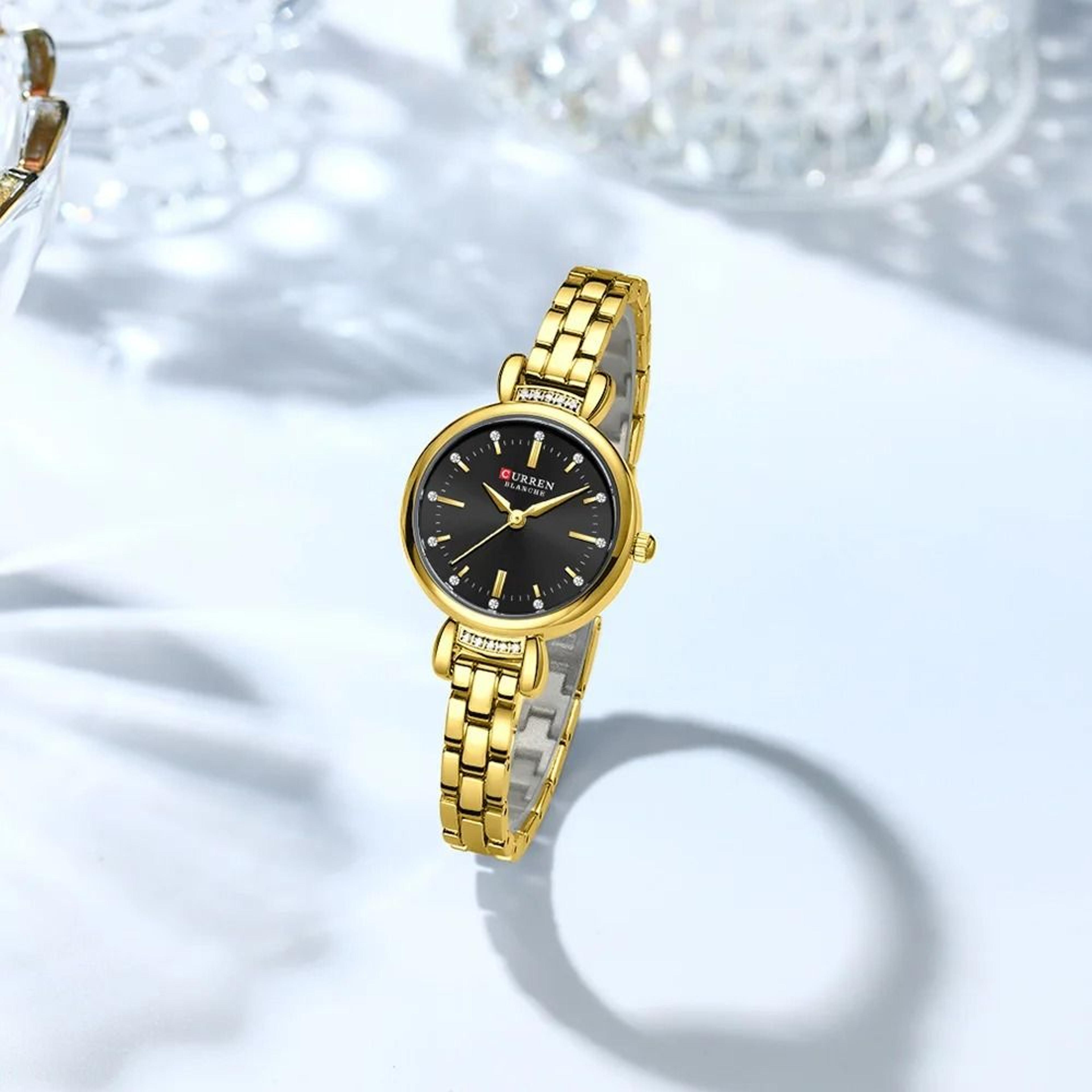 Elegant FloralEngraved Bracelet Watch  Luxury Fashion Dress Wristwatch For Sophisticated Women 1