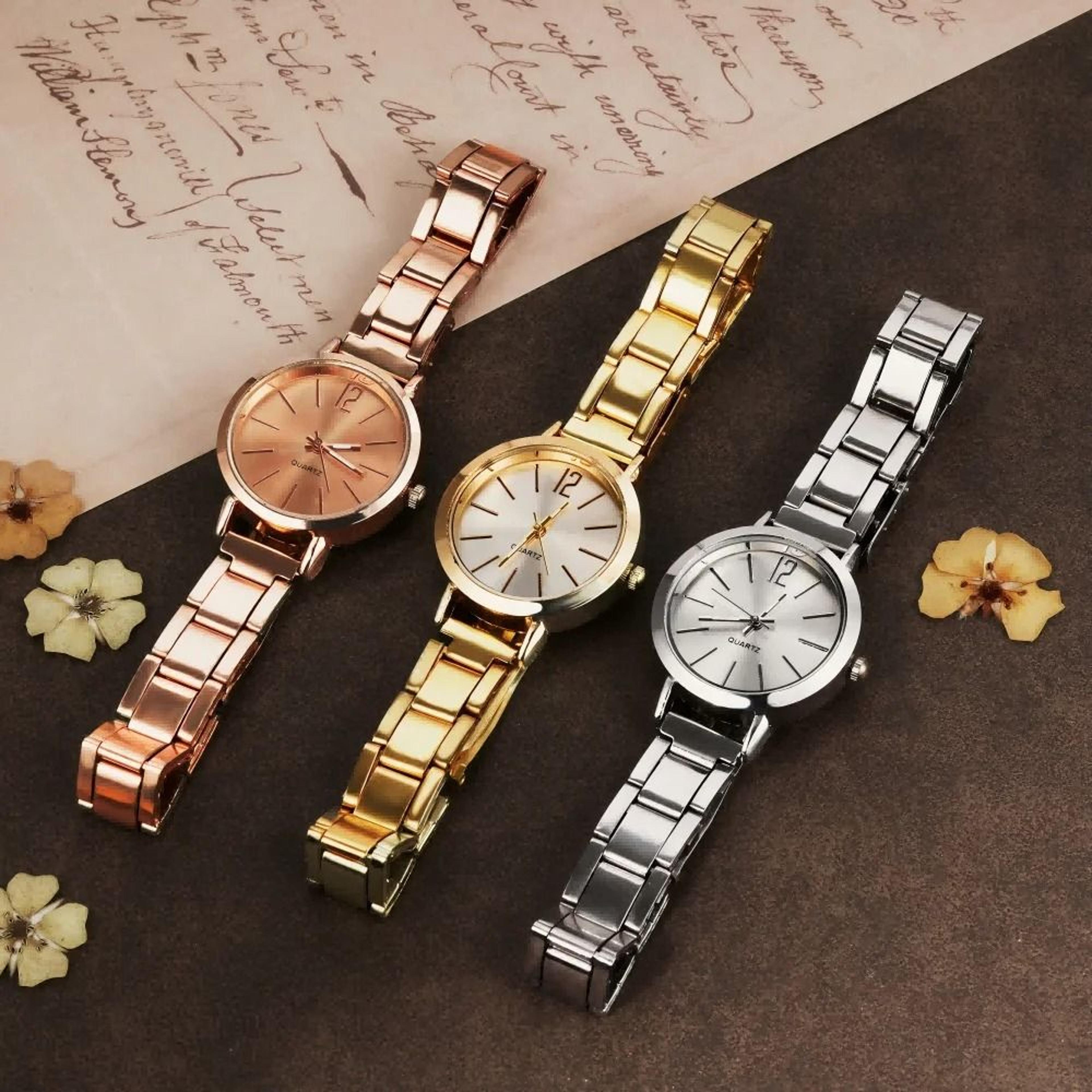 Luxury HollowStrap Gold Bracelet Watch  Lightweight Minimalist Quartz Wristwatch For Students  Ladi 2