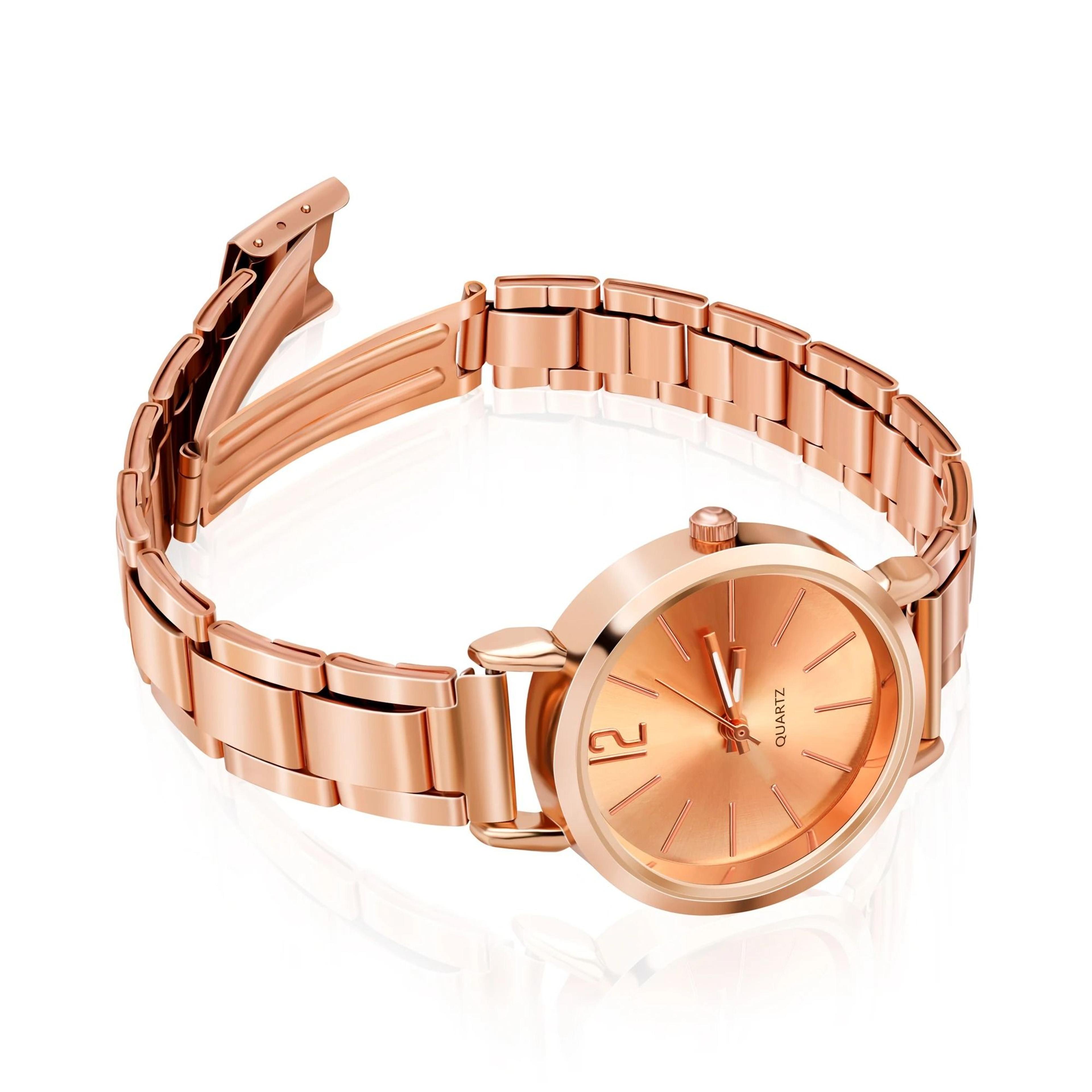 Luxury HollowStrap Gold Bracelet Watch  Lightweight Minimalist Quartz Wristwatch For Students  Ladi 5