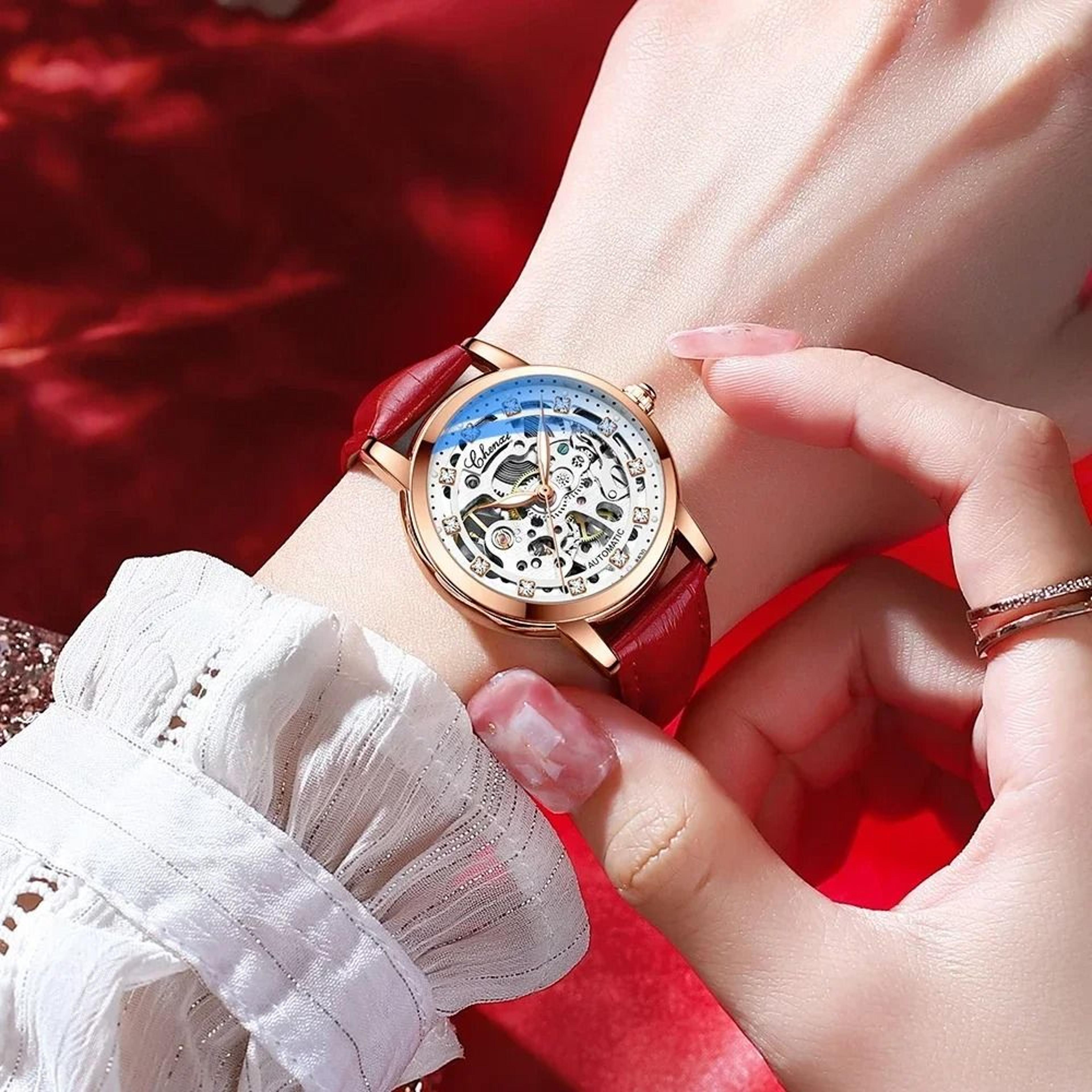Luxury Skeleton Tourbillon Automatic Mechanical Watch  Premium Stainless Steel Waterproof Timepiece 4