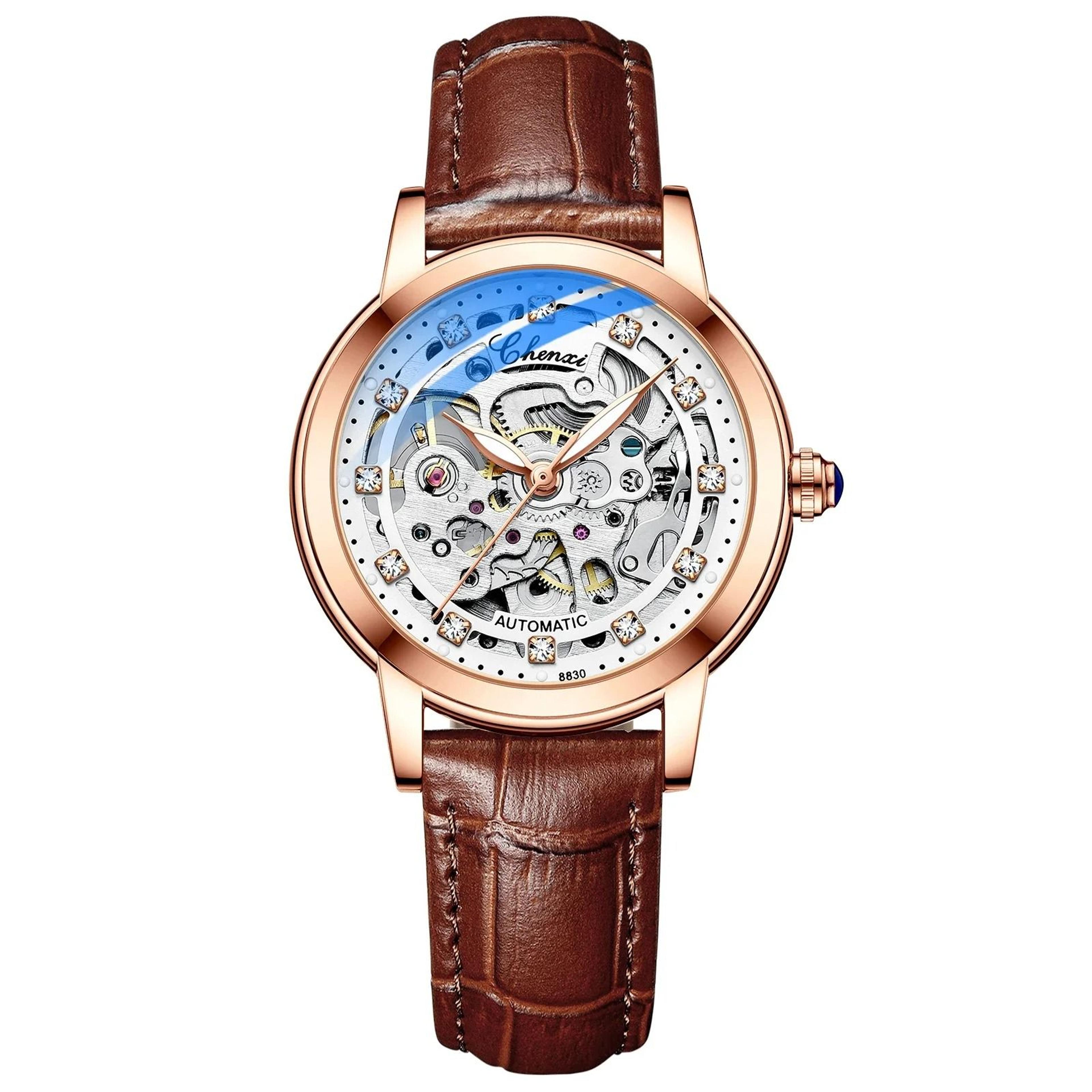 Luxury Skeleton Tourbillon Automatic Mechanical Watch  Premium Stainless Steel Waterproof Timepiece 7