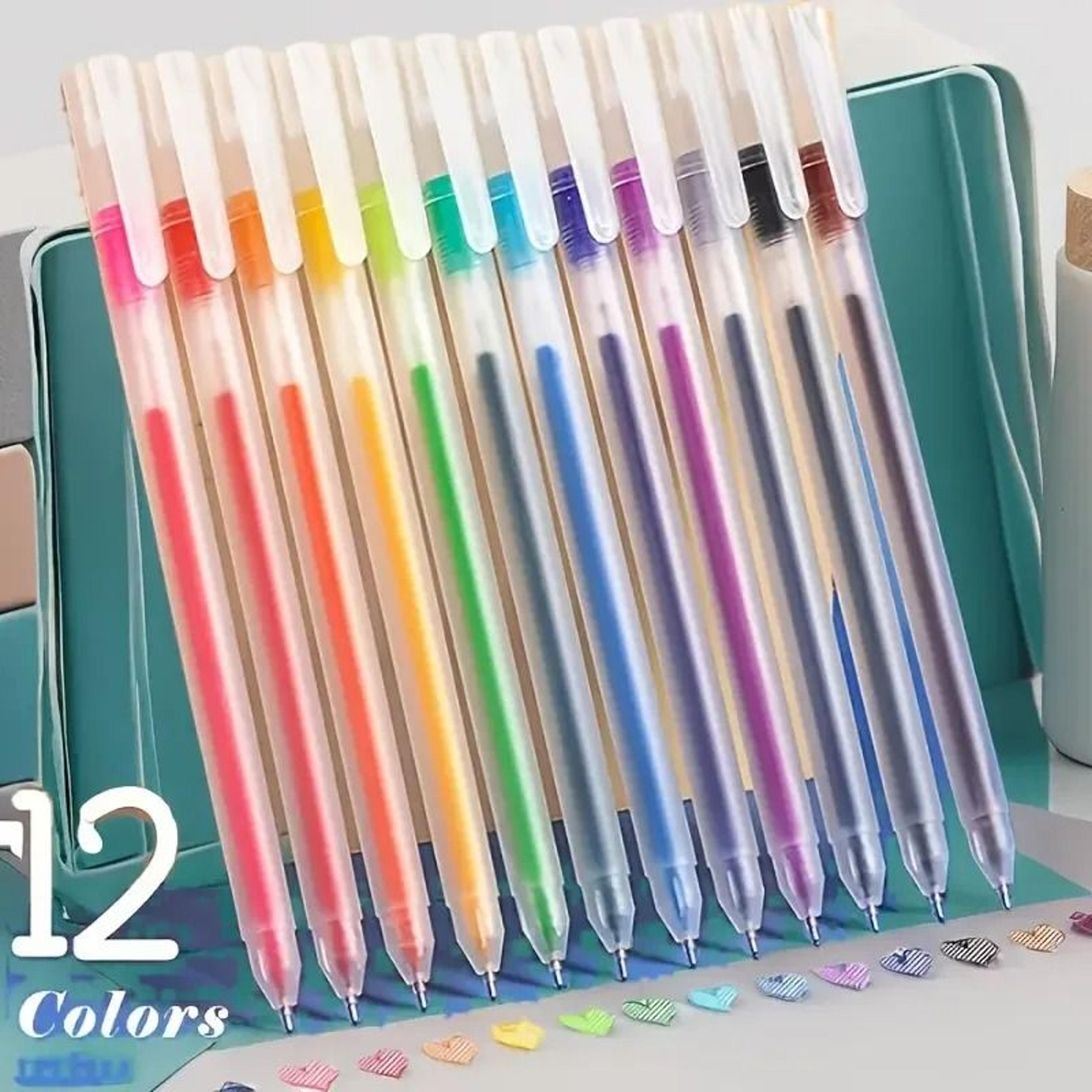 12Color Creative Gel Pen Set  UltraSmooth Writing  Vibrant Ink For Study Journaling And Art 1