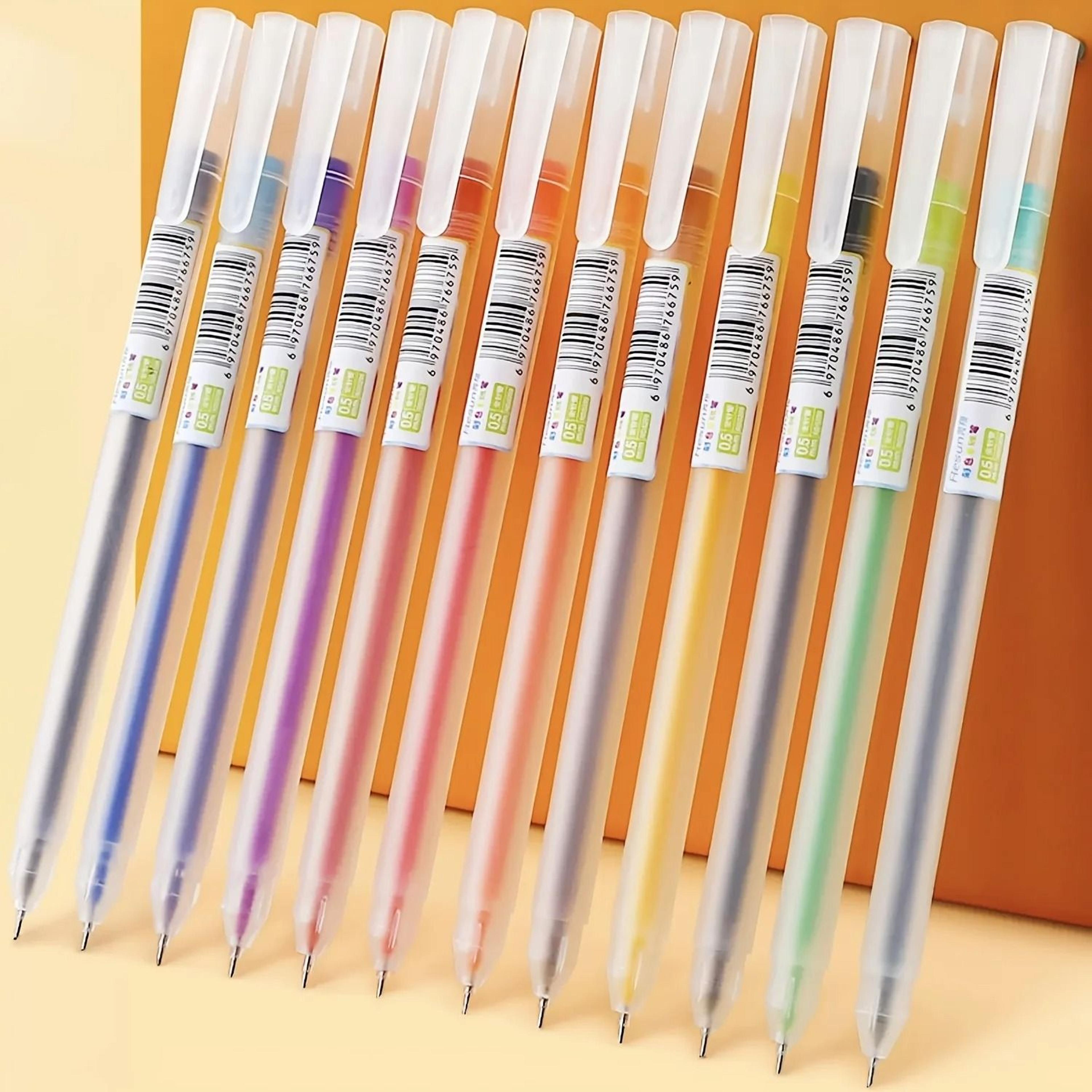 12Color Creative Gel Pen Set  UltraSmooth Writing  Vibrant Ink For Study Journaling And Art 2