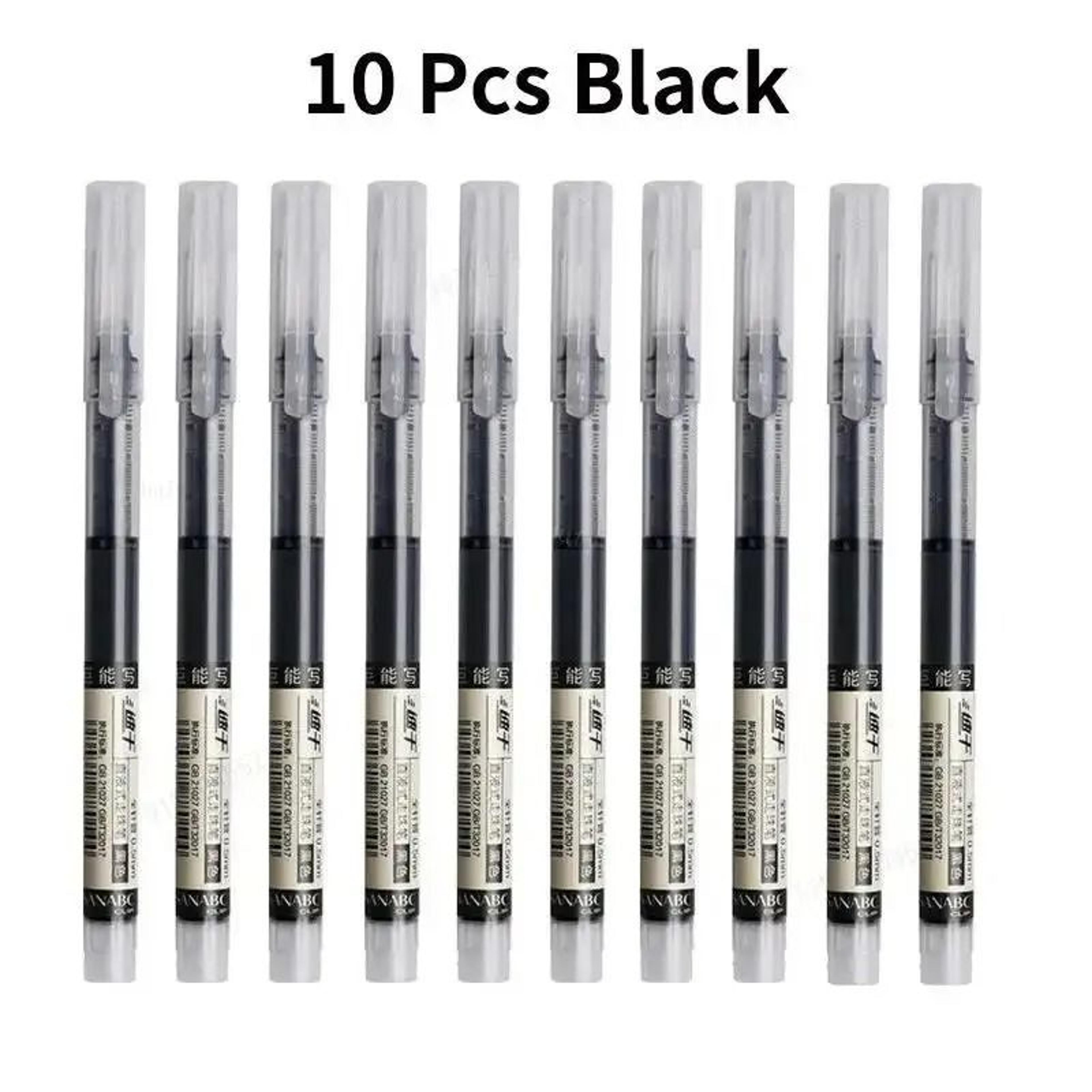 10Piece Straight Liquid NeedleTip Gel Pen Set  05mm HighPerformance Precision Writing Tools For Sch 7