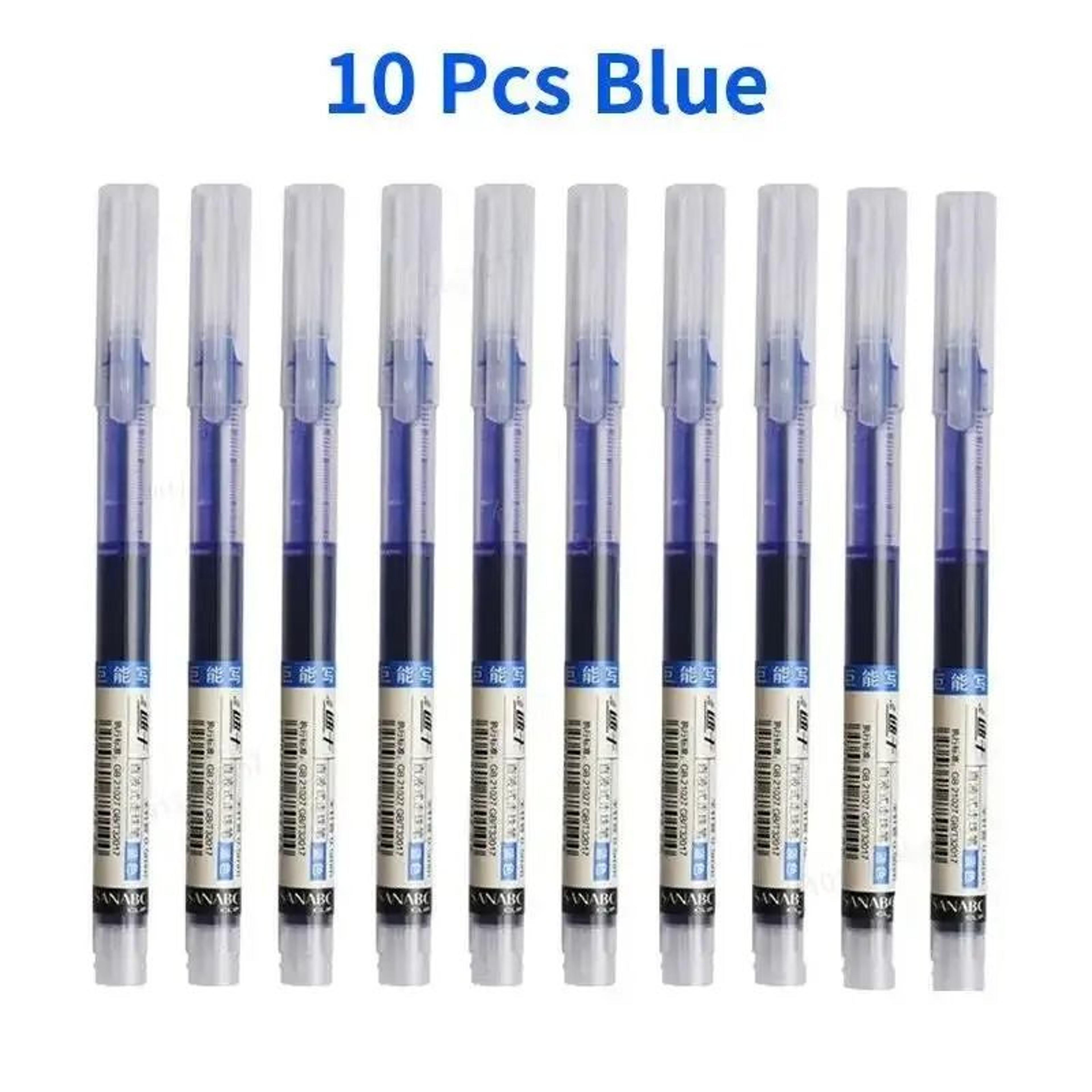 10Piece Straight Liquid NeedleTip Gel Pen Set  05mm HighPerformance Precision Writing Tools For Sch 8