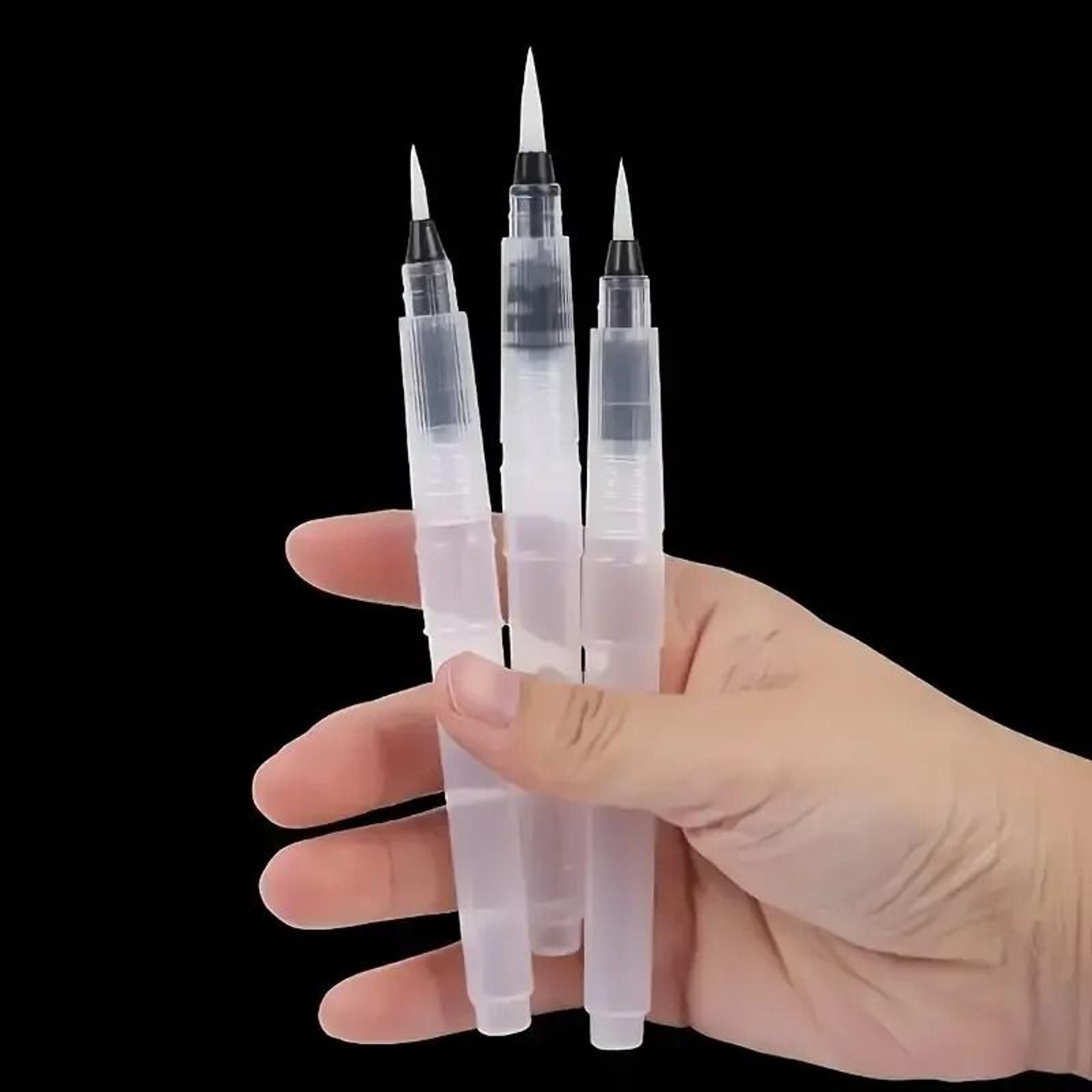 3Piece Portable Refillable Water Brush Set  Fine Tip For Watercolor Lettering Calligraphy And Trave 5