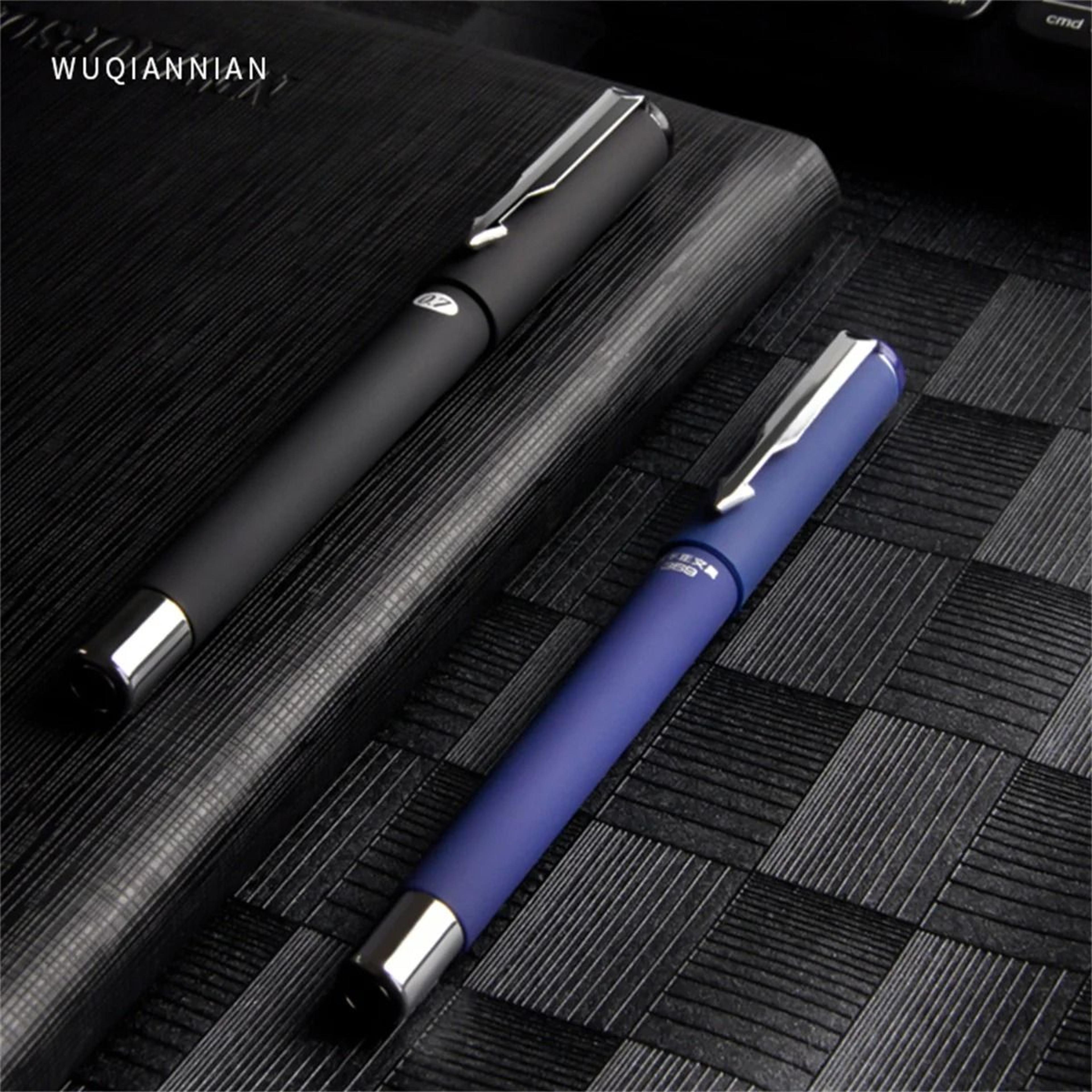 3Piece Executive Frosted Ballpoint Pen Set  07mm Titanium Steel Tip  UltraSmooth Neutral Ink For Hi 3