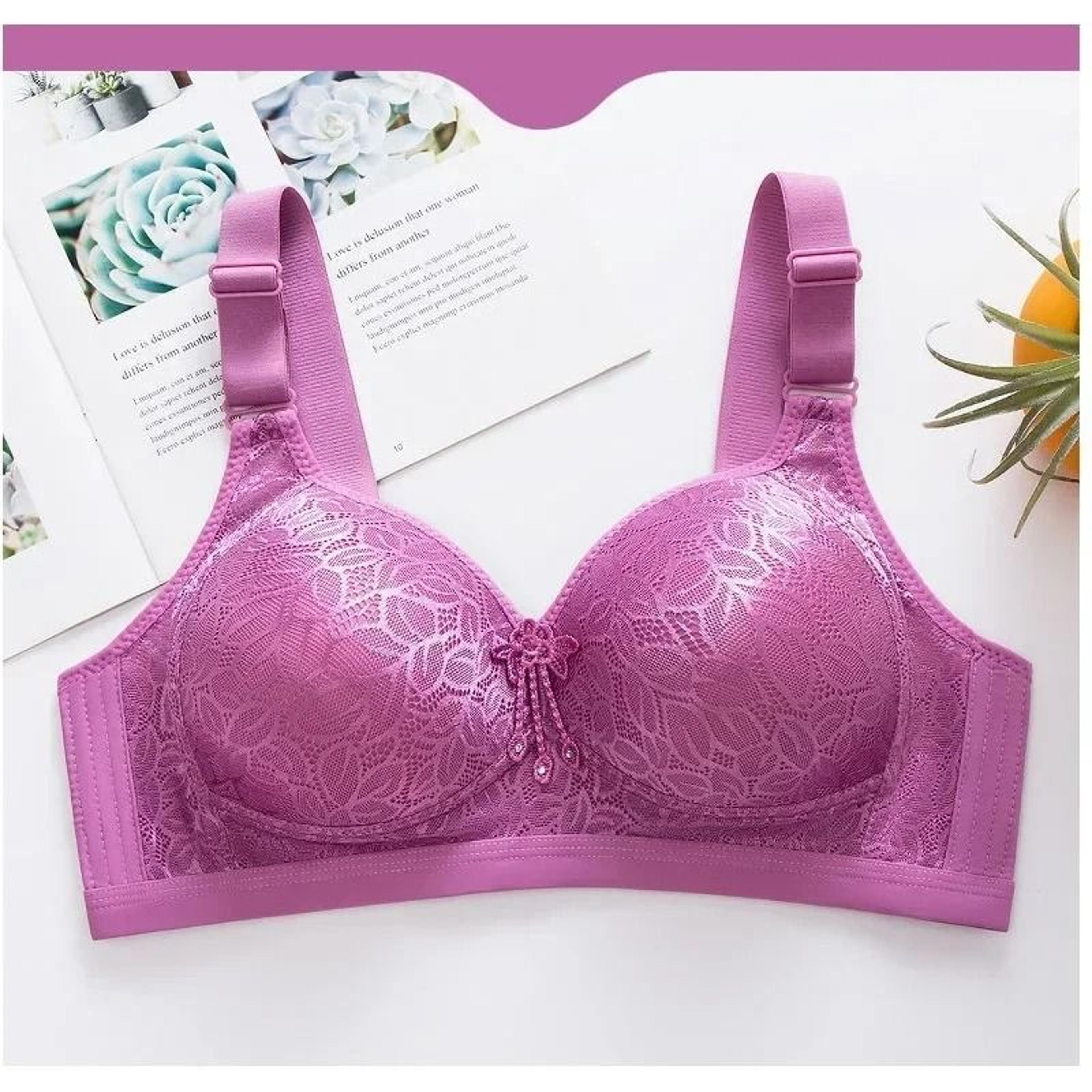Comfortable Breathable Wireless Minimizer Bra  UltraThin Adjustable Brassiere With SideGathering Su 5