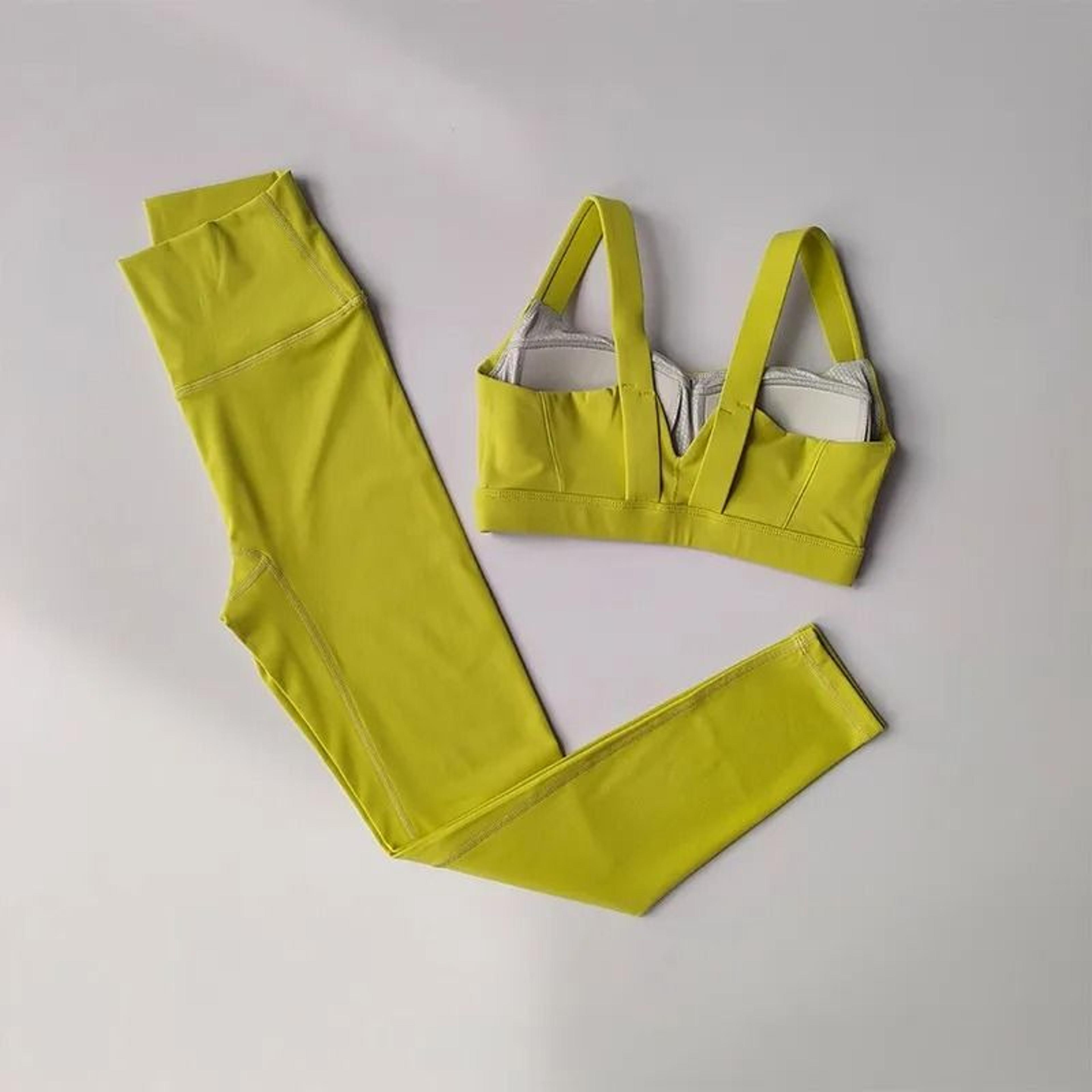 Seamless 2Piece Yoga  Workout Sportswear Set 1