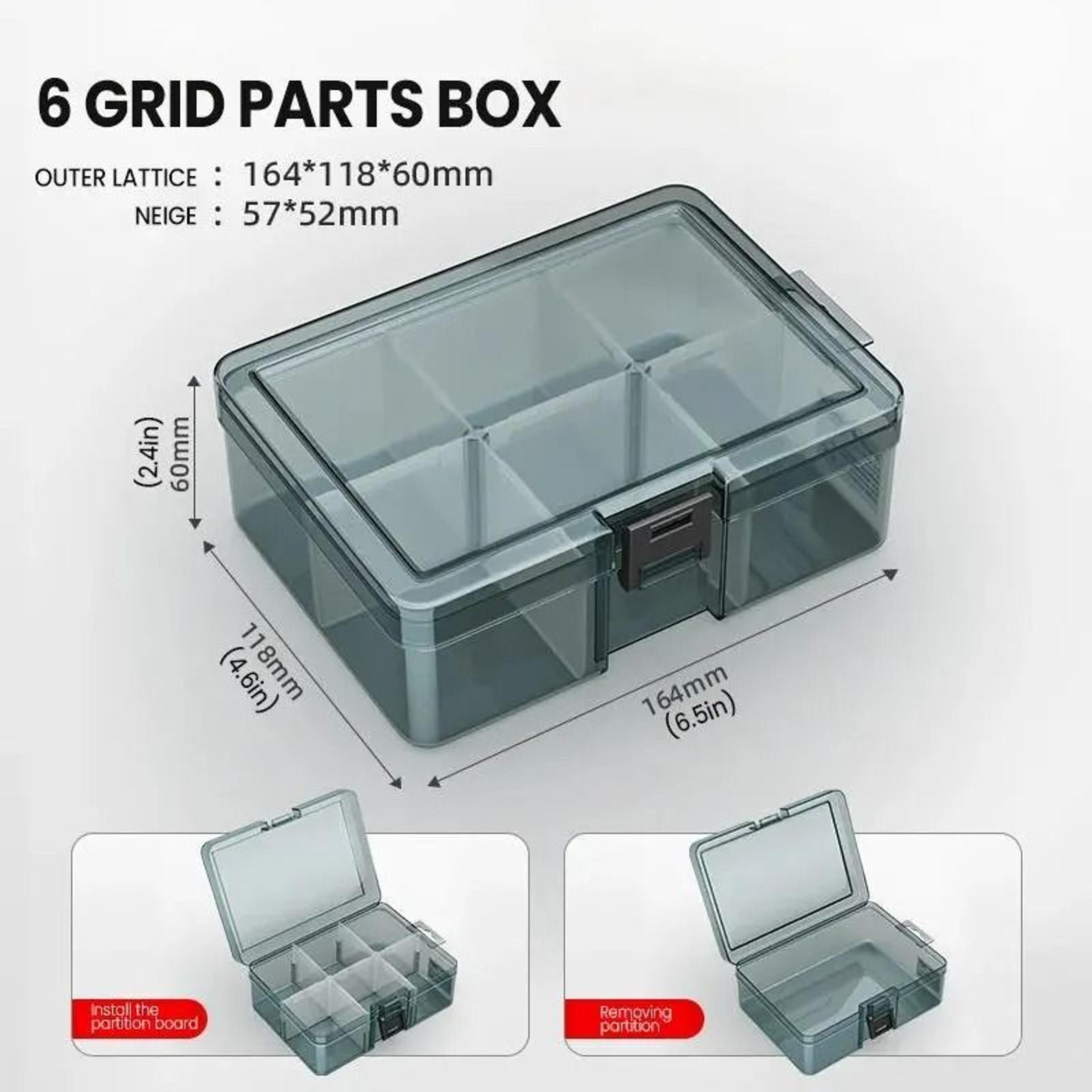 Thickened Grid Tool  Parts Storage Box 7