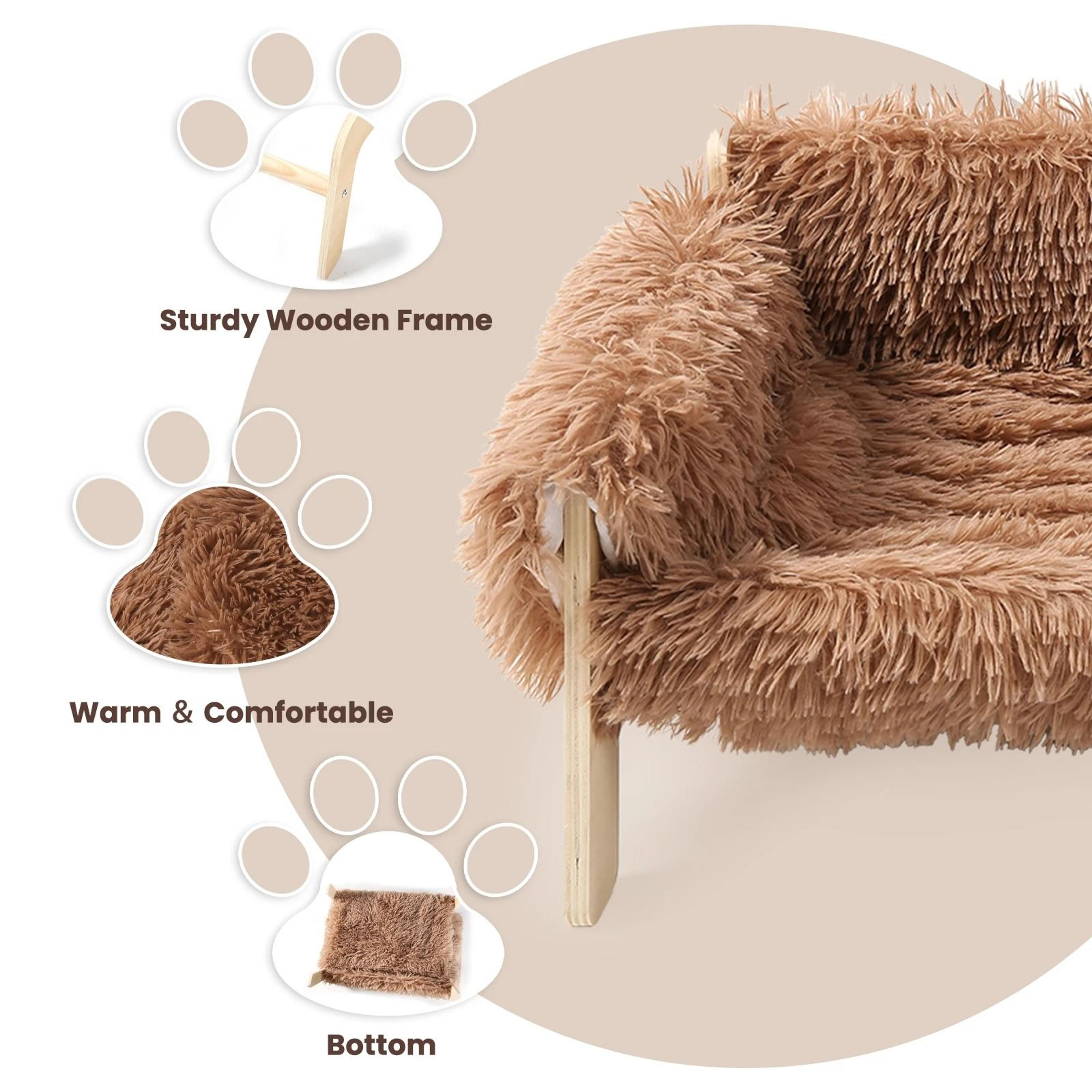 Raised Plush Cat Sofa Bed 4