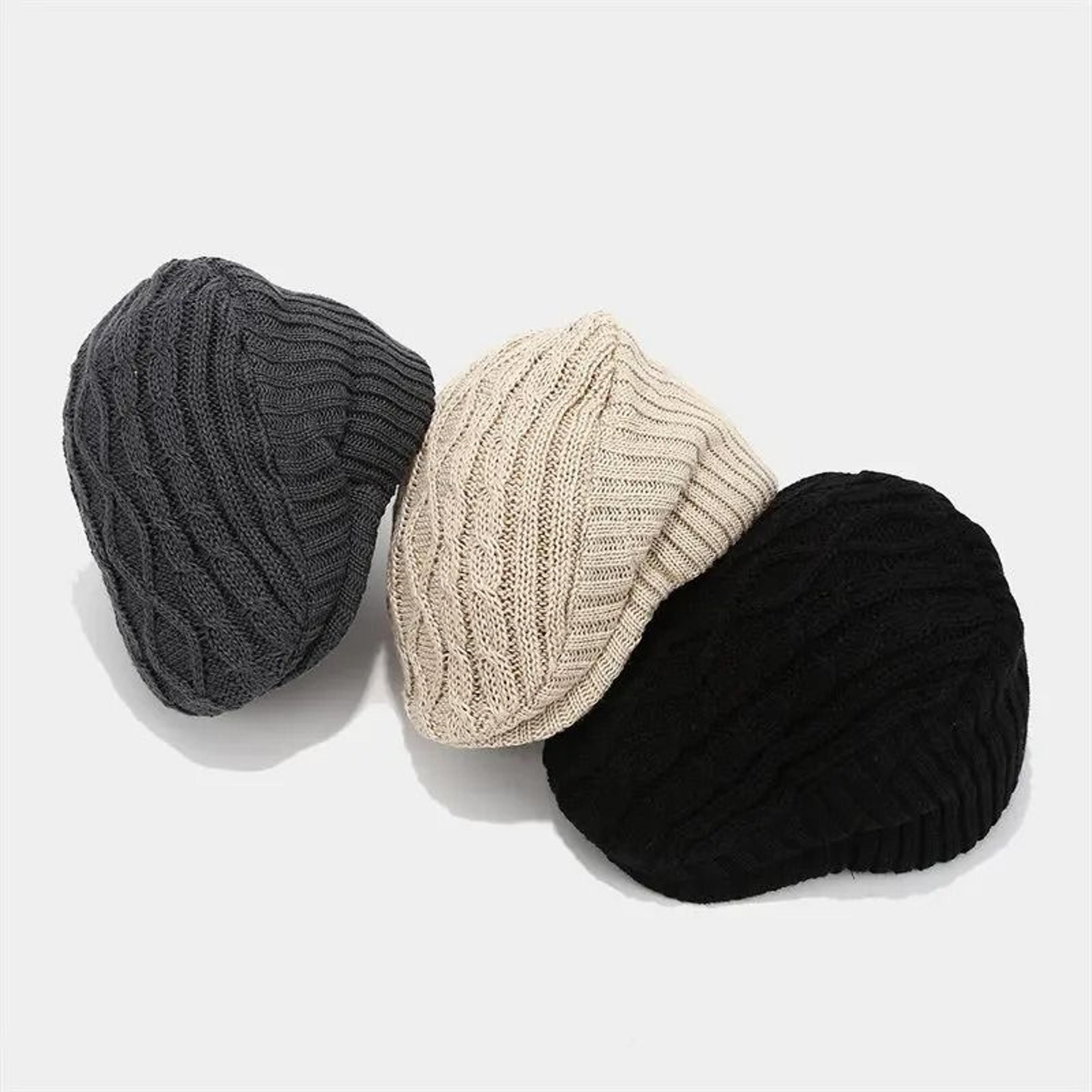 Cotton Solid Warm Newsboy Cap 1