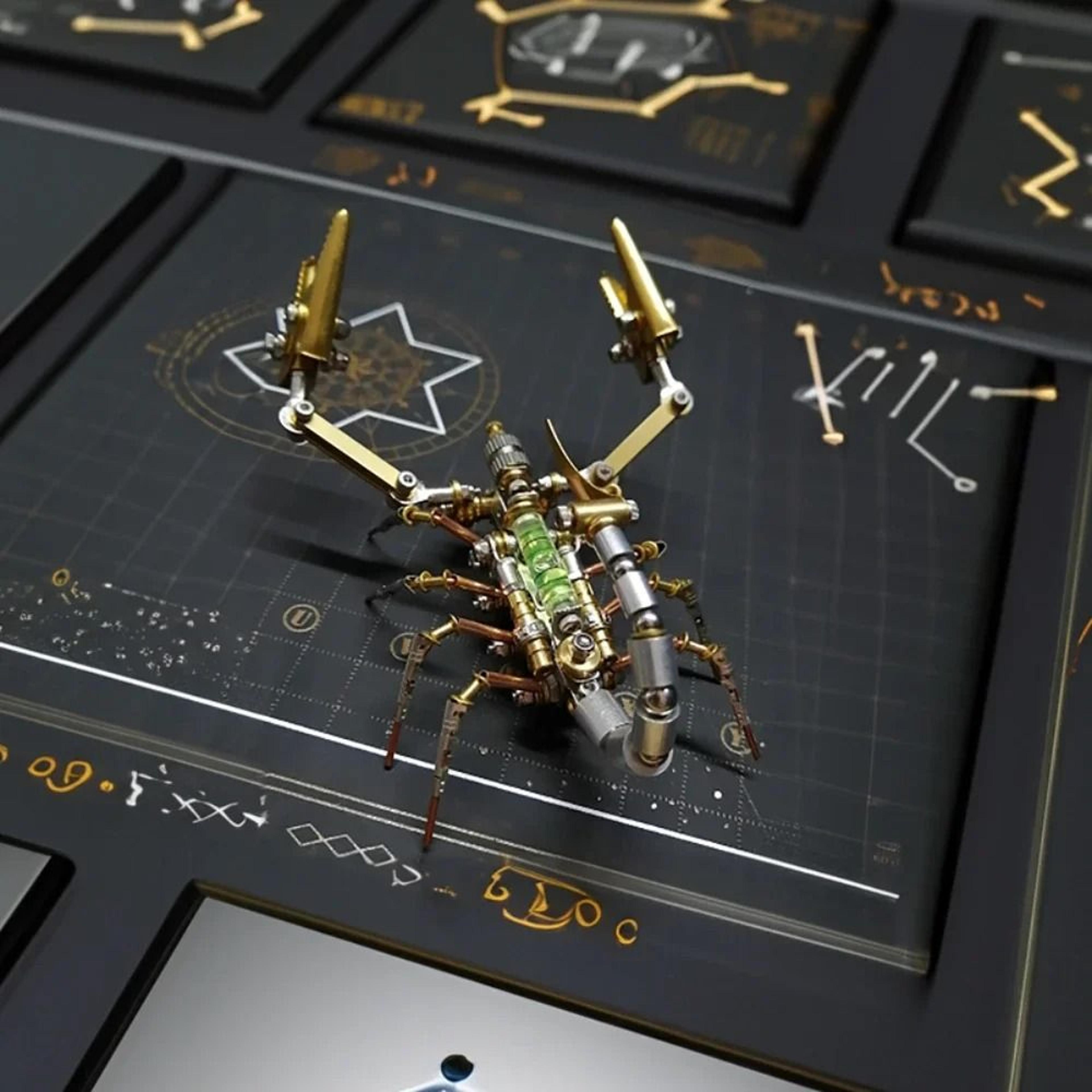 Cyberpunk DIY Mechanical Spider Metal 3D Puzzle Kit 1
