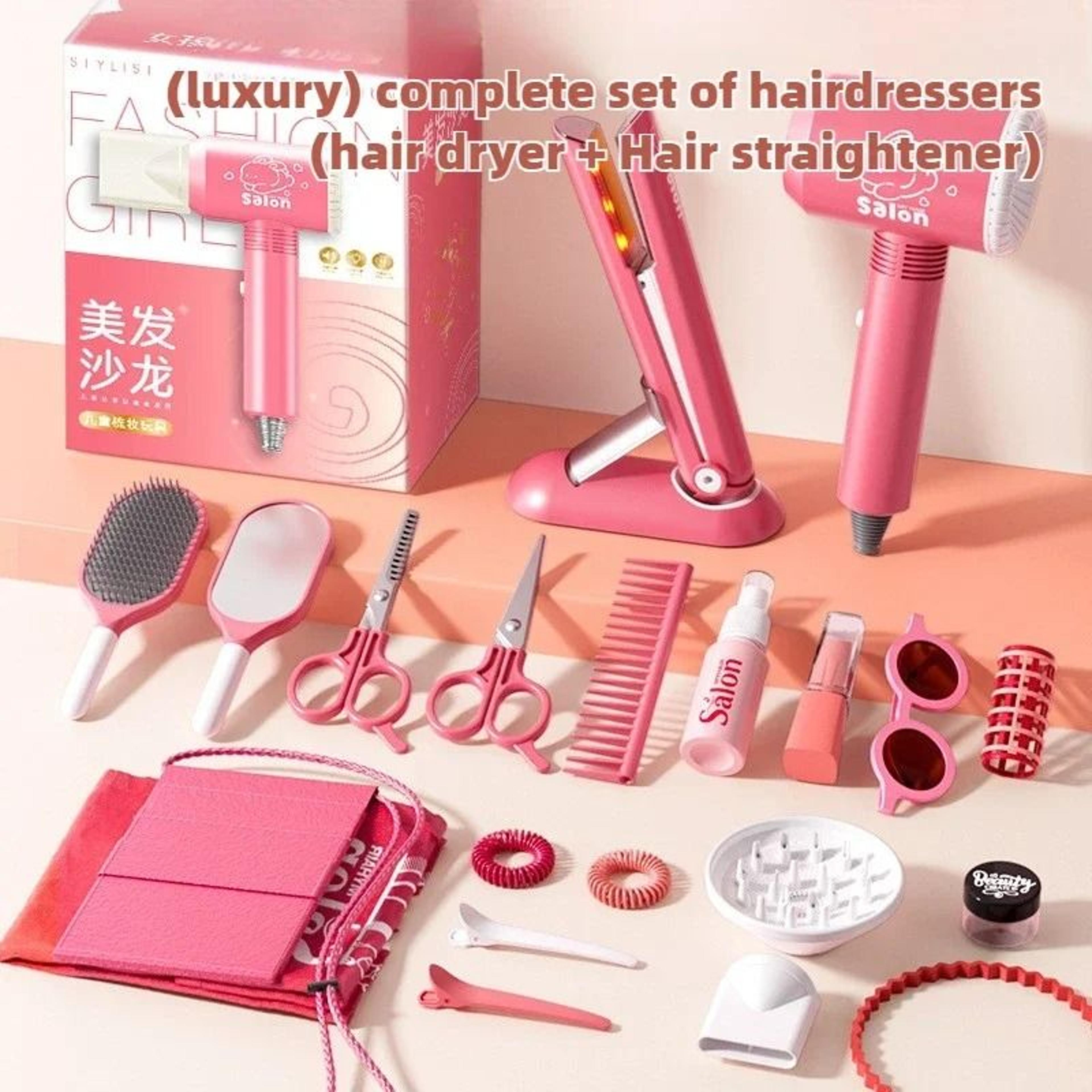 Girls Beauty Salon And Makeup Simulation Set  Ultimate Fashion Styling Playset 0