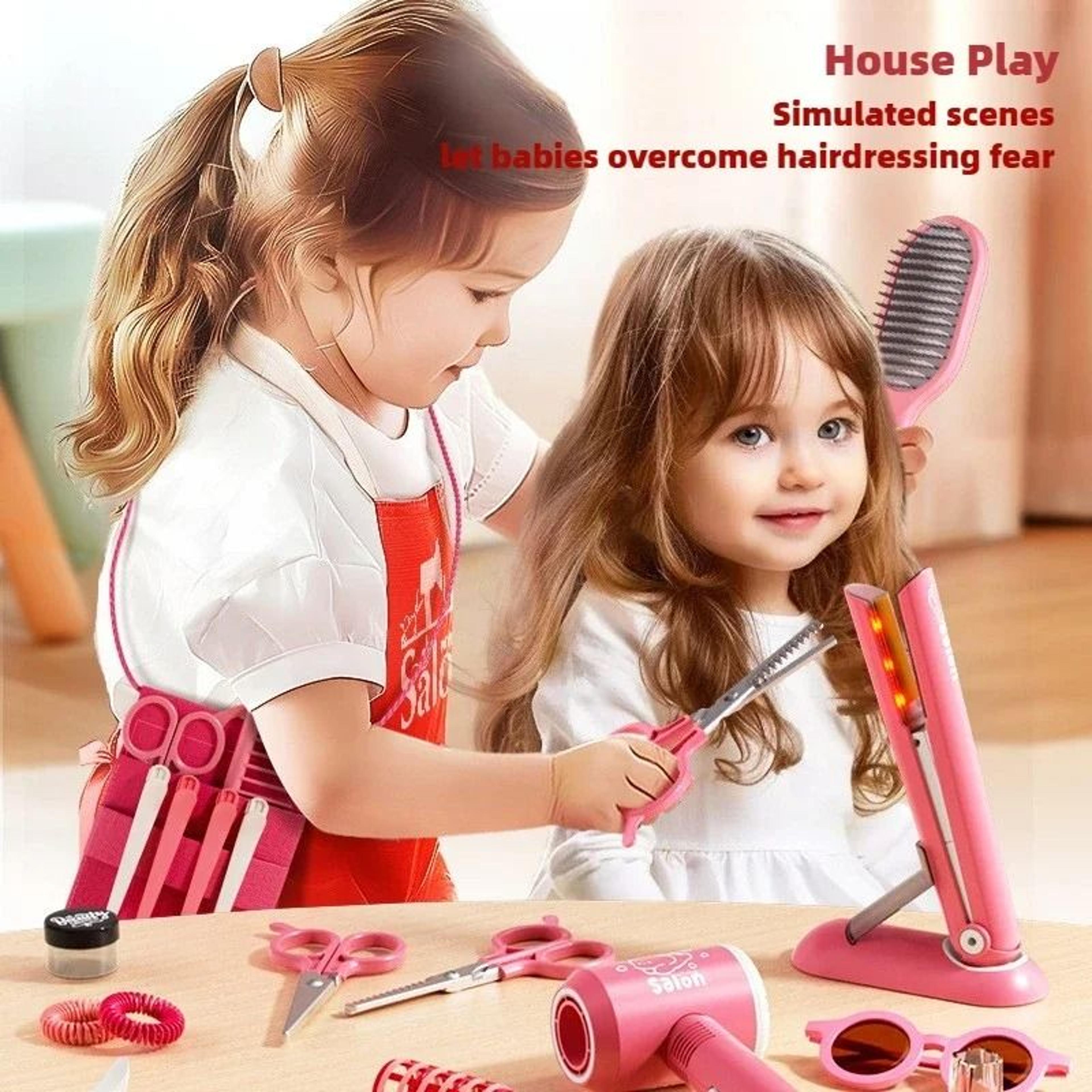 Girls Beauty Salon And Makeup Simulation Set  Ultimate Fashion Styling Playset 5