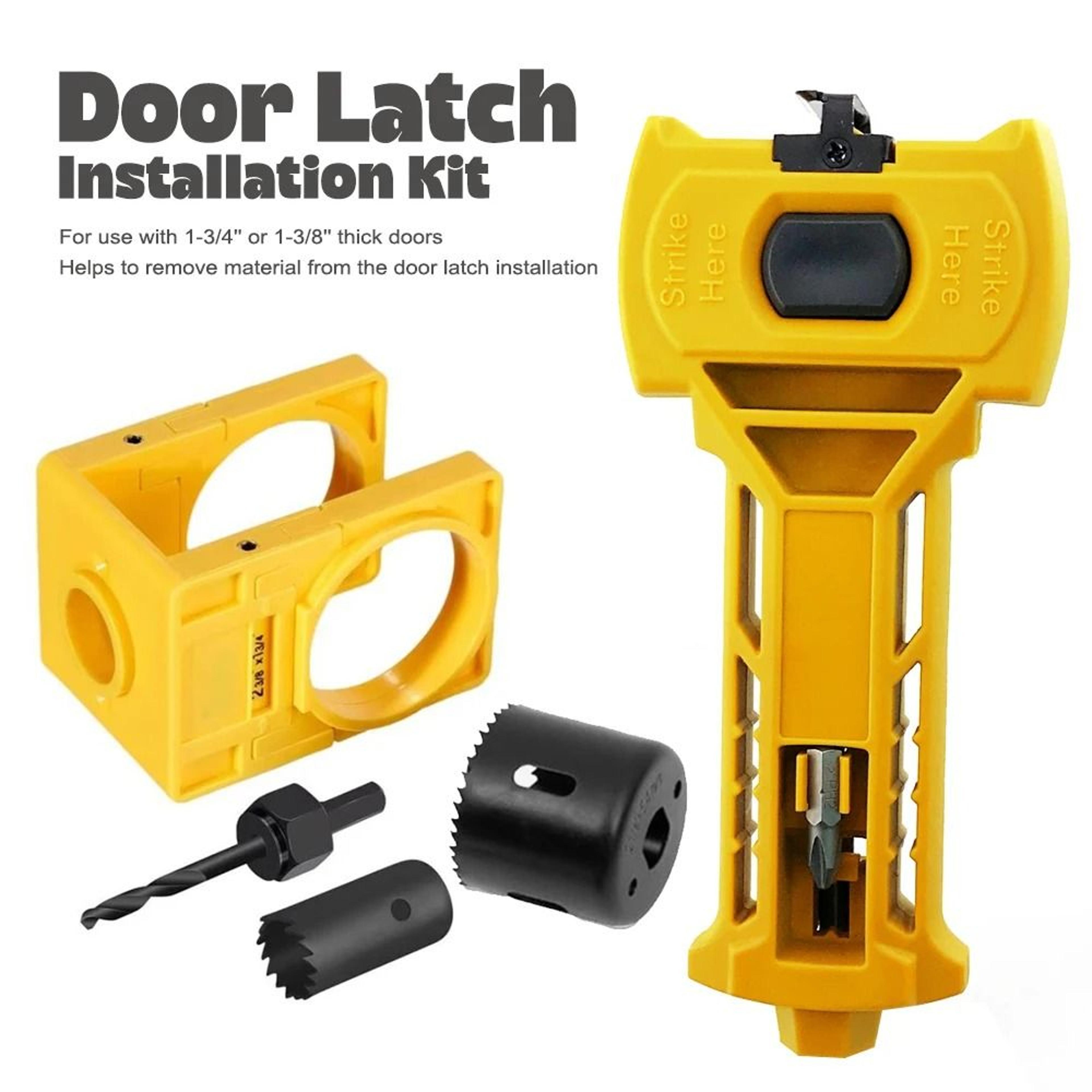 Door Lock  Latch Installation Kit  Professional Hole Opener  Scoring Set 9