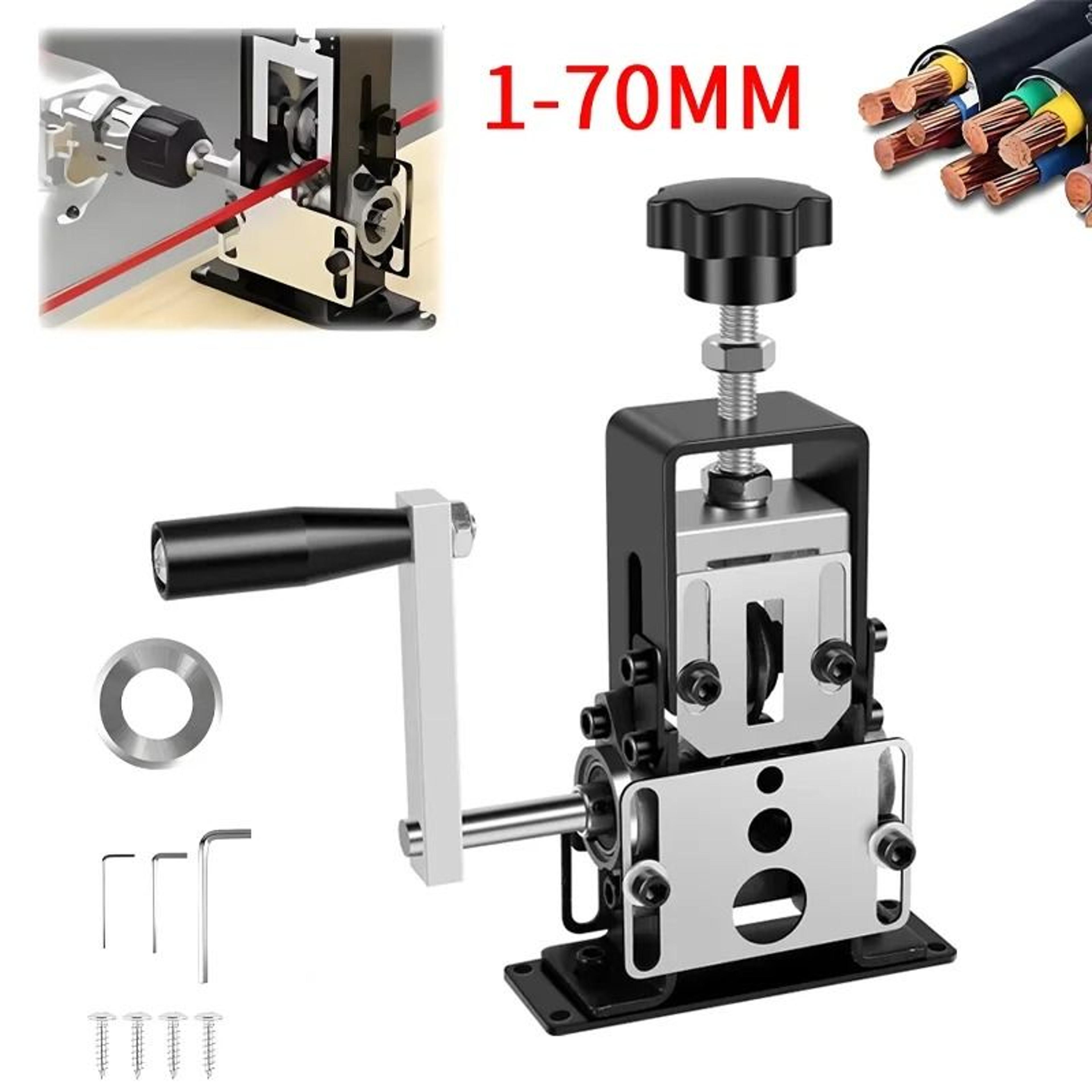 170mm HeavyDuty Wire Stripper  Manual  DrillPowered Copper Peeling Tool 5