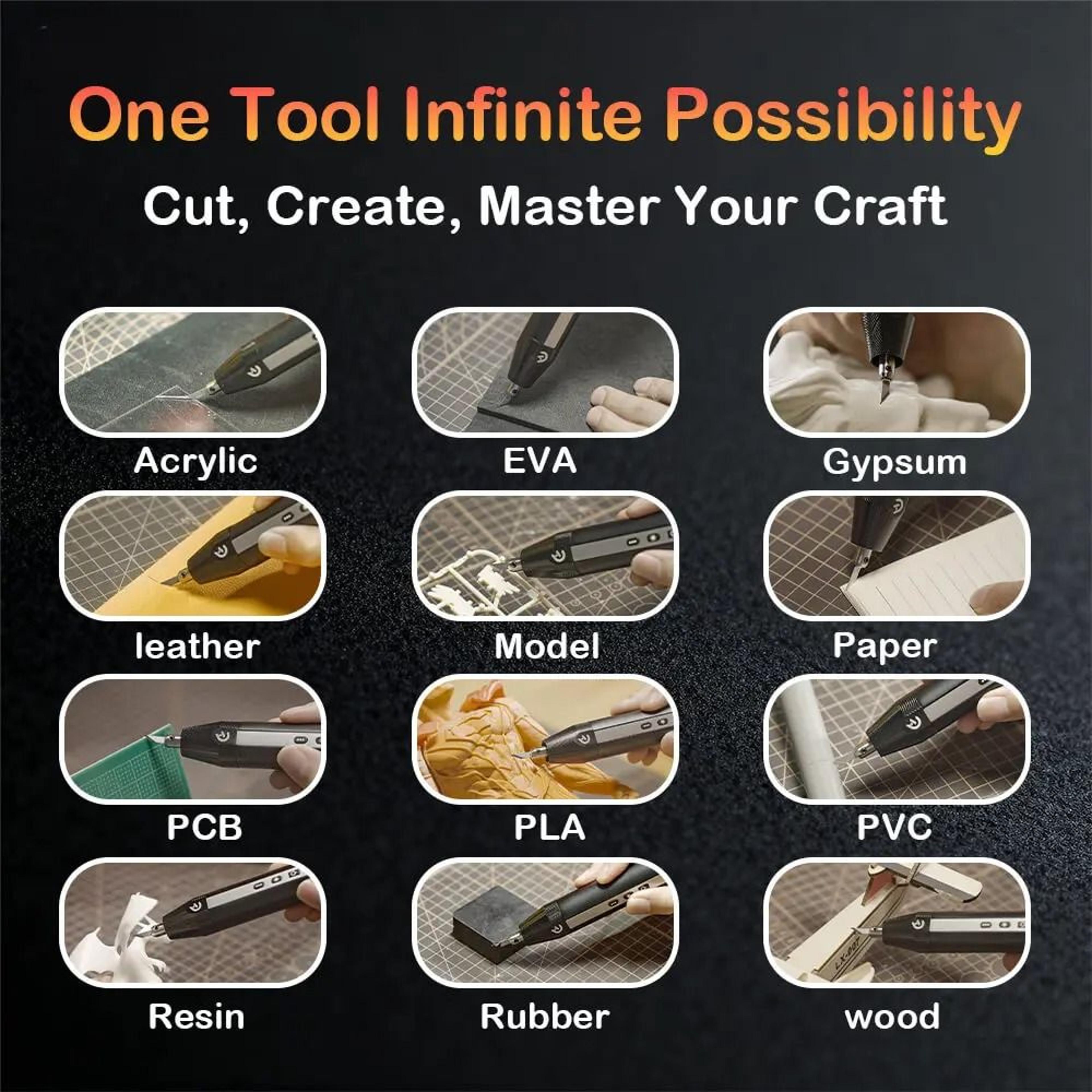 Cordless Ultrasonic Cutter  40kHz HighFrequency Precision Craft Tool 5