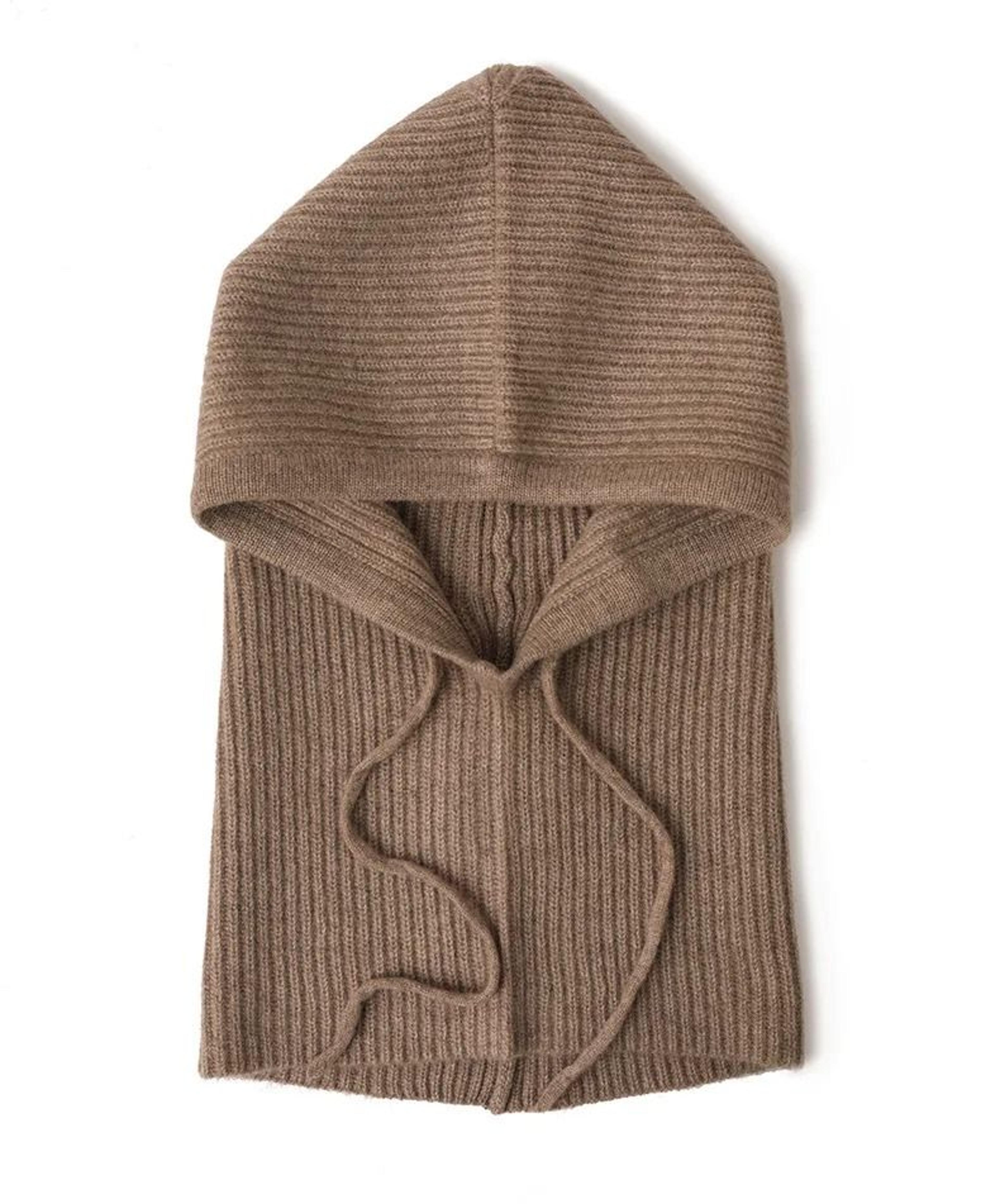 100 Pure Wool Knitted Thermal Balaclava Hood 12