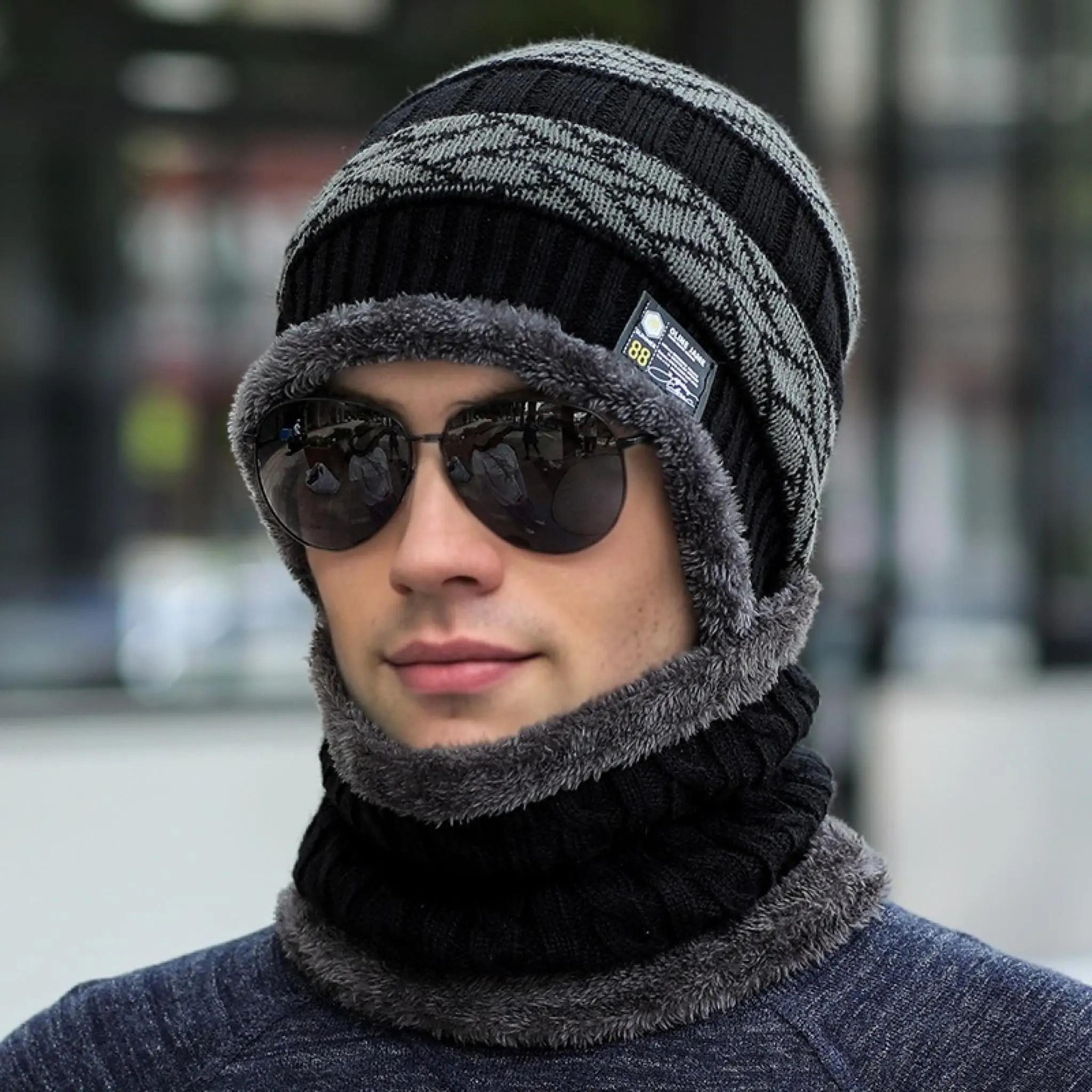 PlushLined Thermal Knitted Beanie Hat 6
