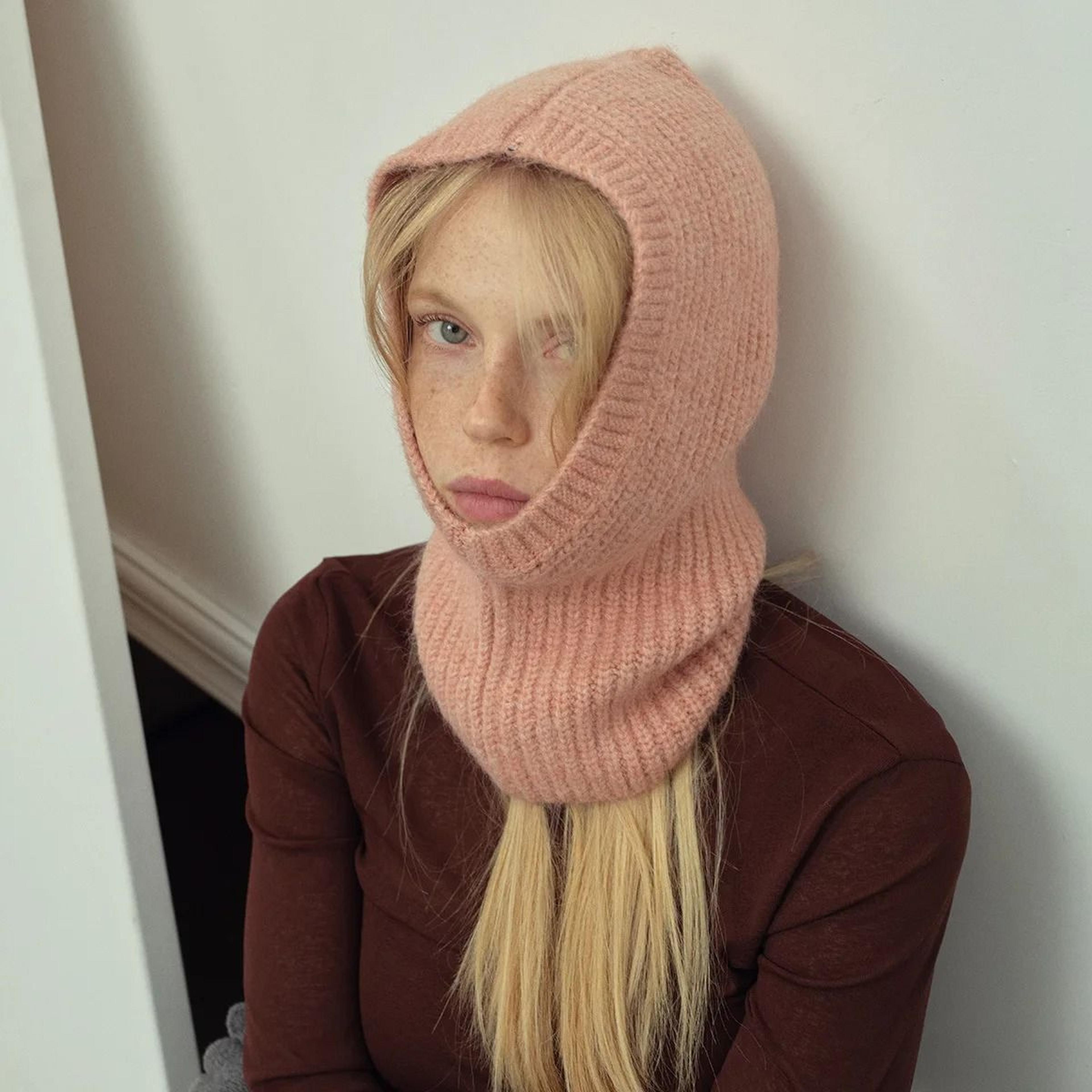 cashmere and alpaca-touch thermal balaclava hood