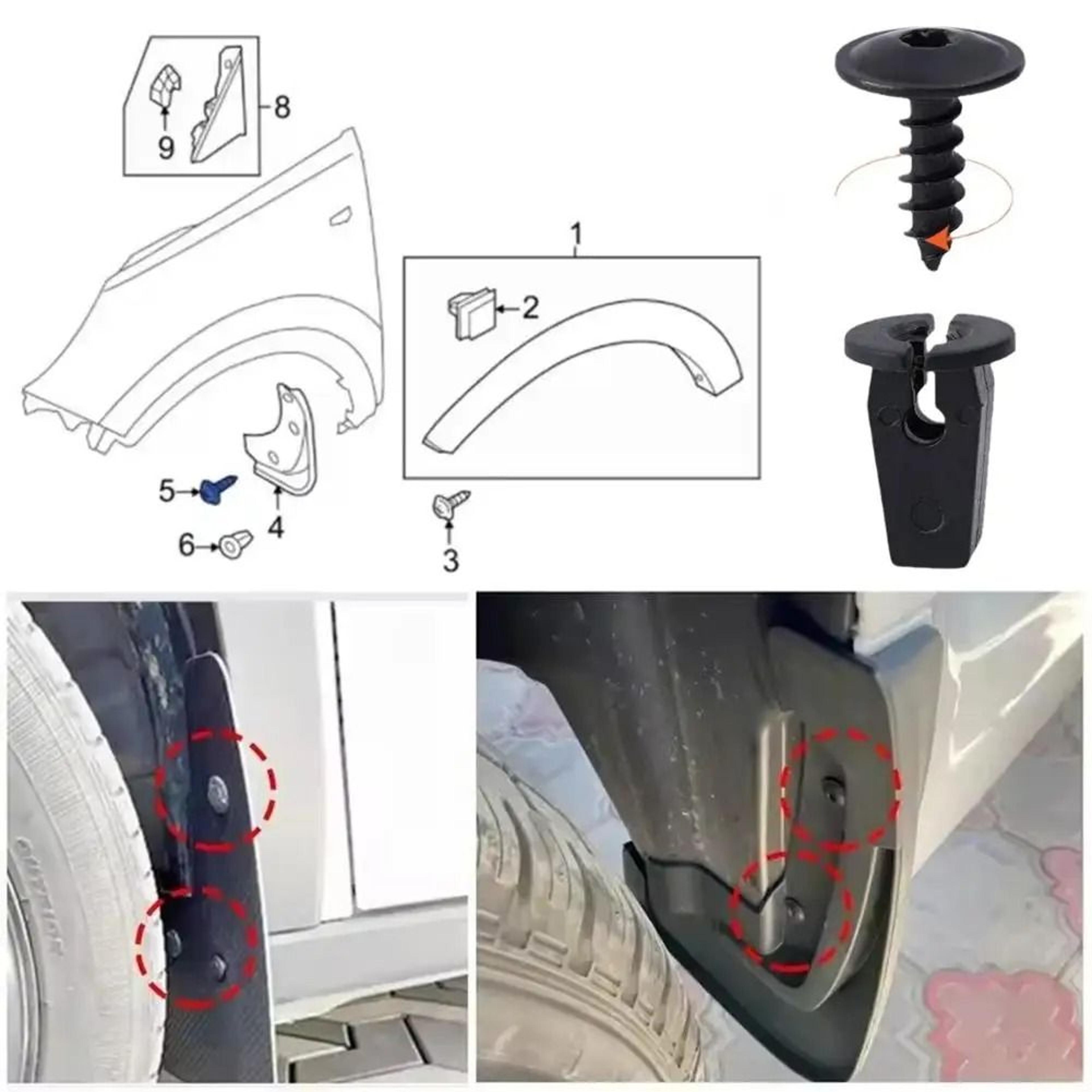 Auto Mudguard  Engine Cover Fastener Set 3