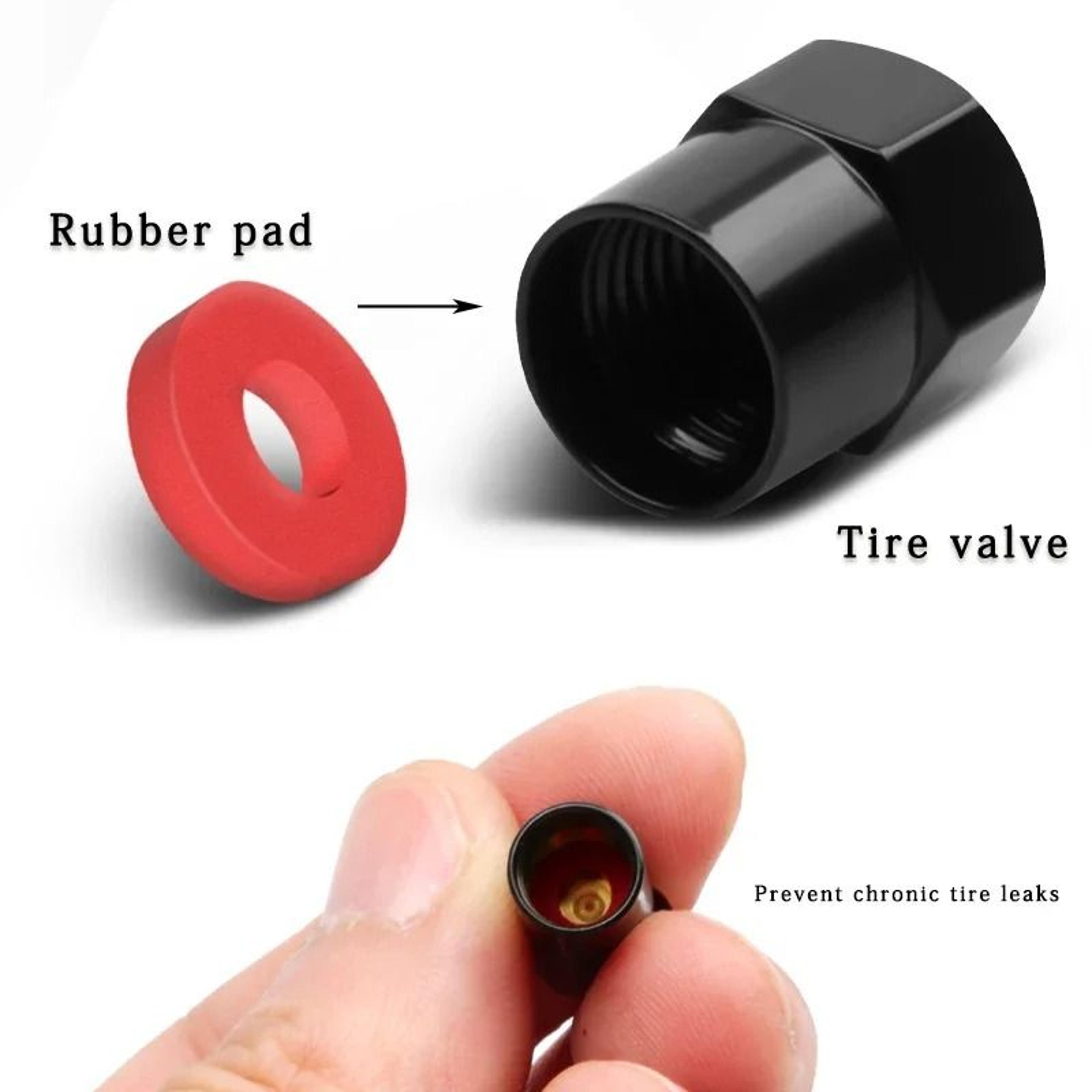 HighContrast AntiCorrosion Metal Valve Stem Cap Set 1