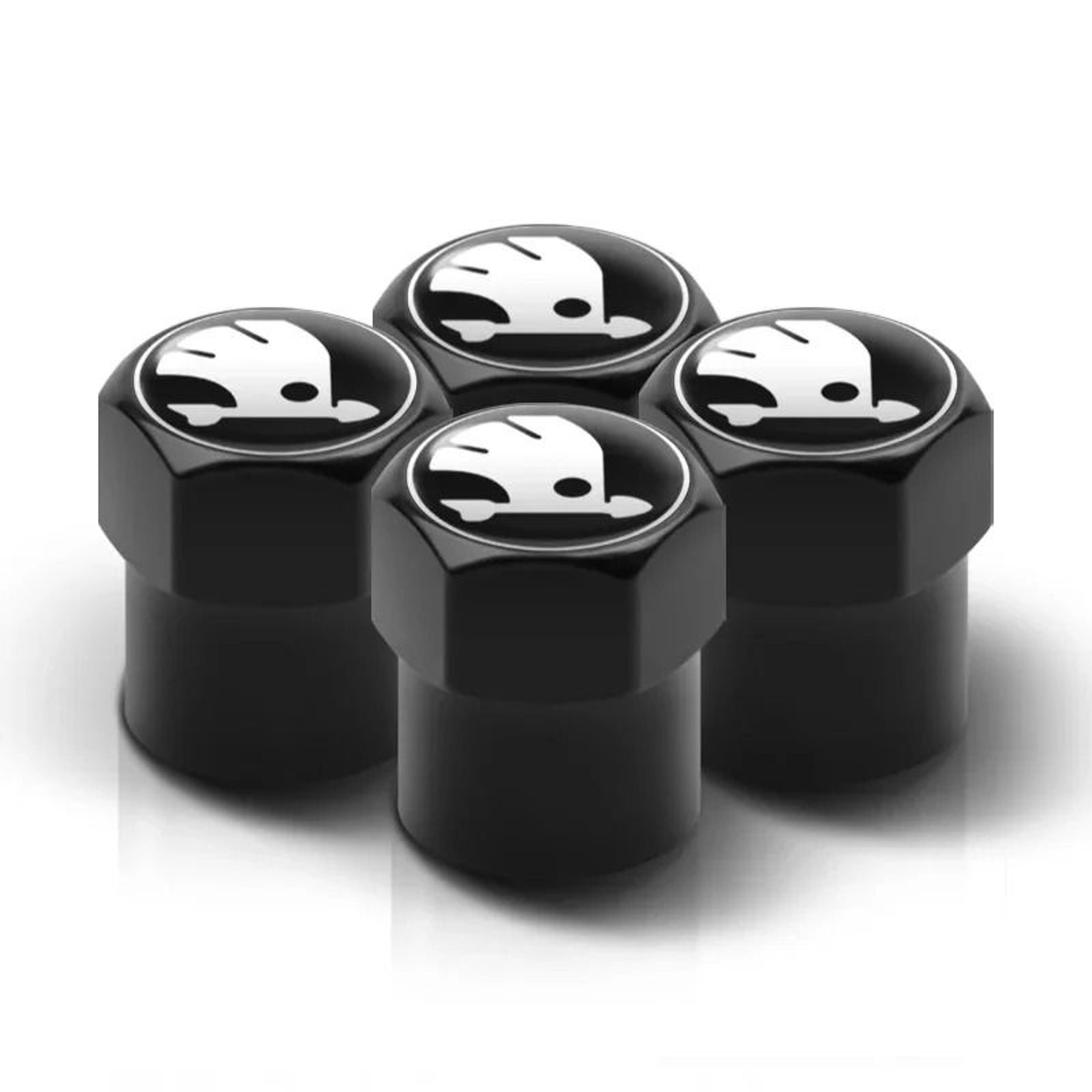 HighContrast AntiCorrosion Metal Valve Stem Cap Set 6