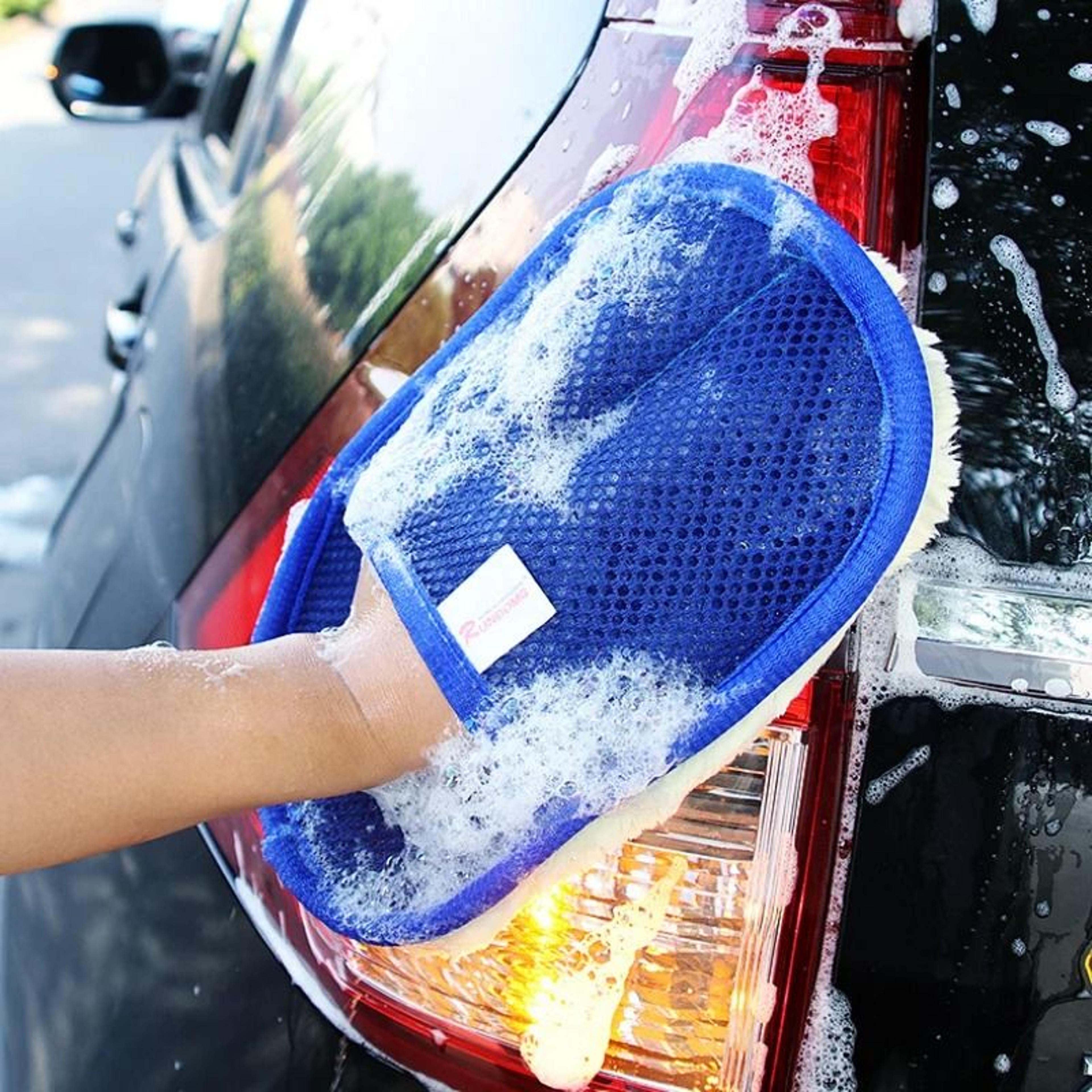 HighAbsorbency Microfiber ScratchFree Car Washing Glove 6