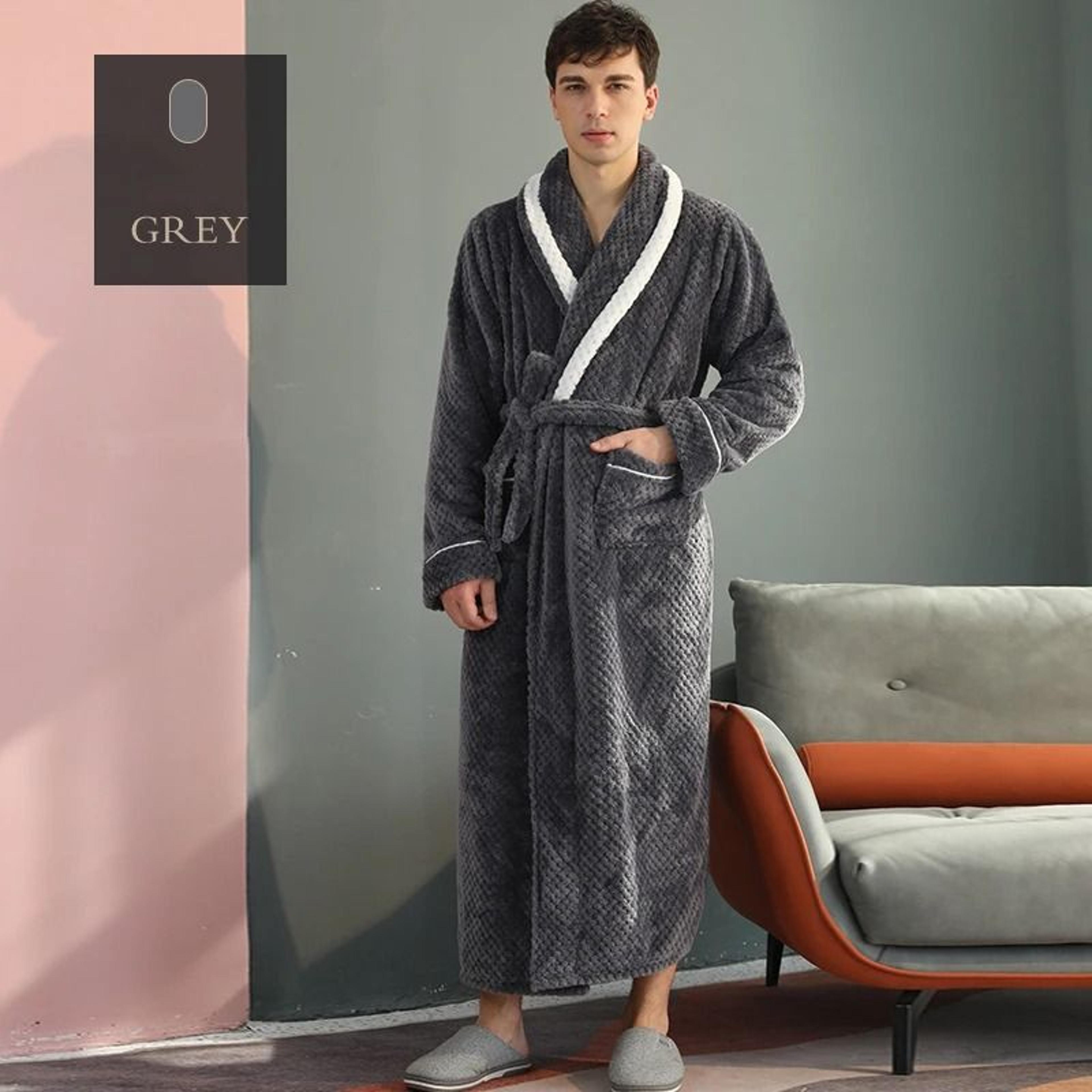 Winter Lovers Thickened Flannel Robe Set 6