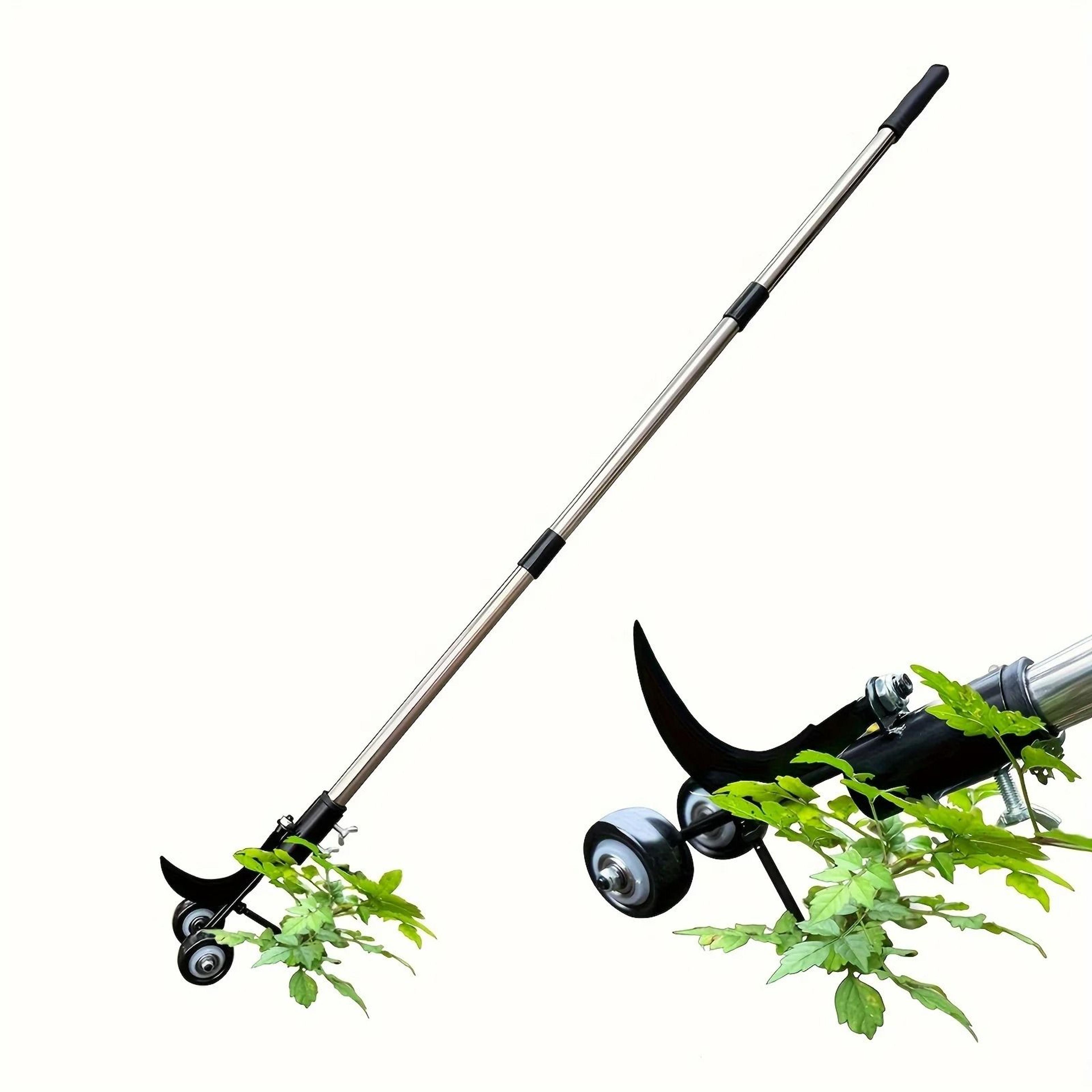 Metal Weeder With Wheels  Handheld Gap Weeding Tool For Driveways  Sidewalks 4