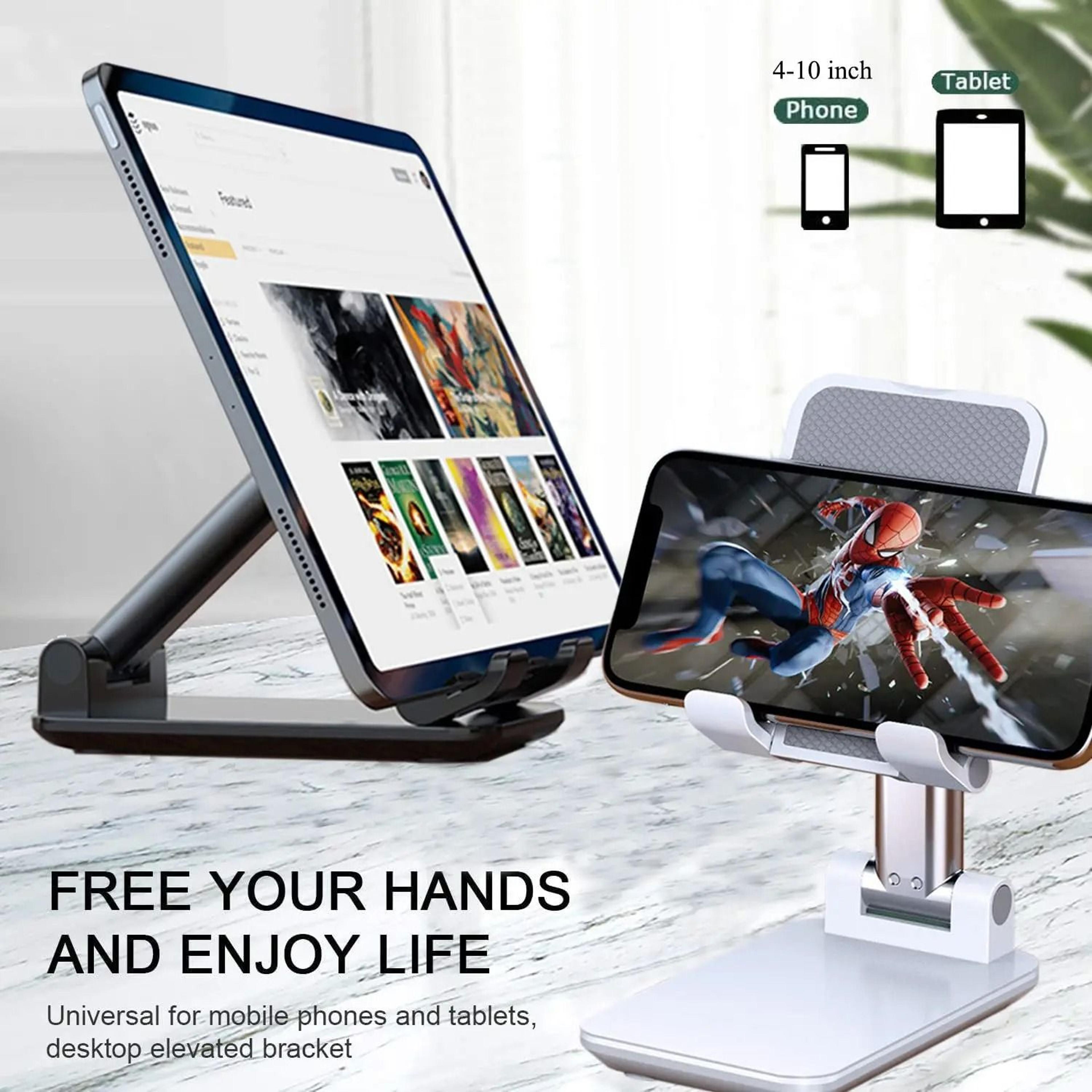 Adjustable Desktop Phone Stand  Foldable  Portable Universal Mount 1