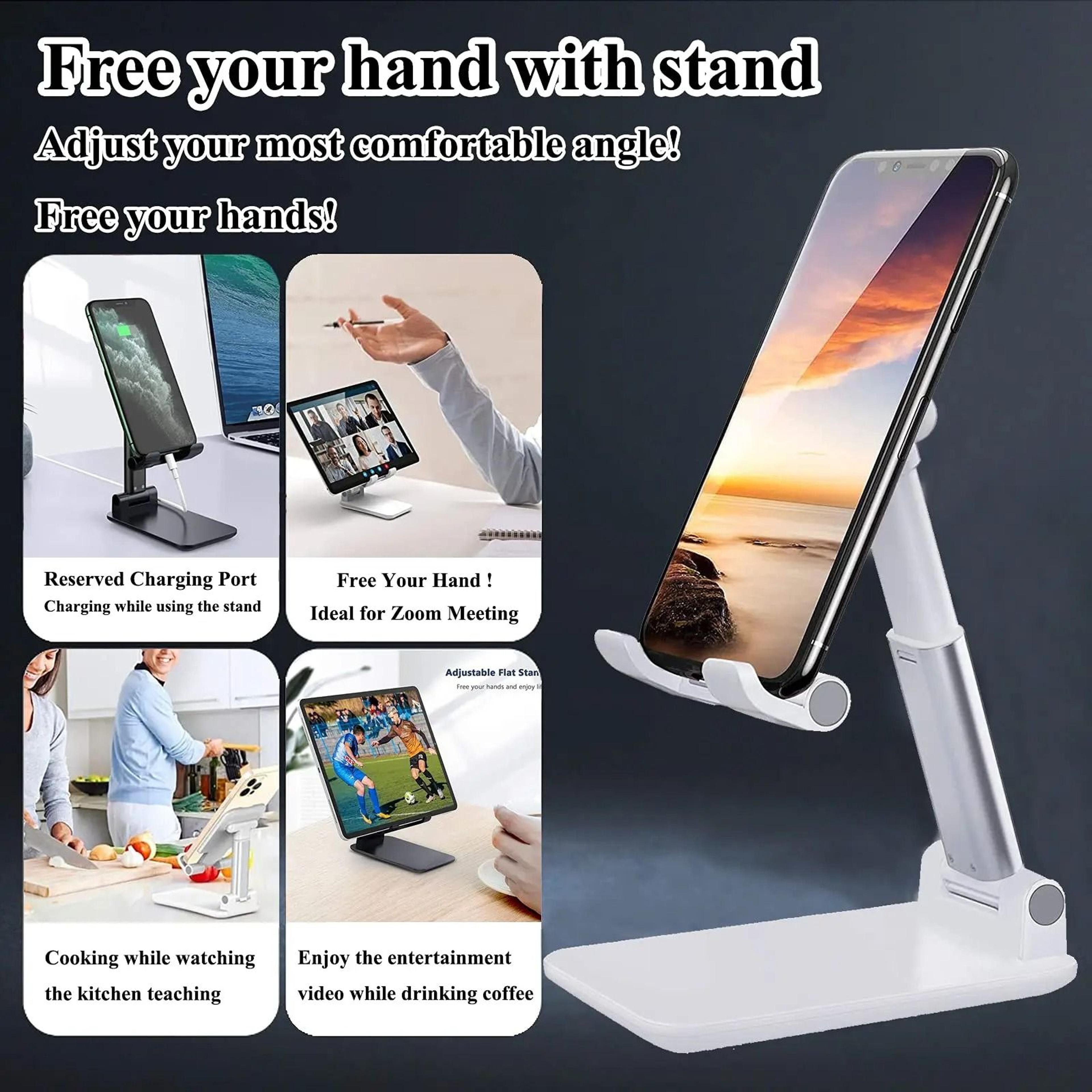 Adjustable Desktop Phone Stand  Foldable  Portable Universal Mount 4