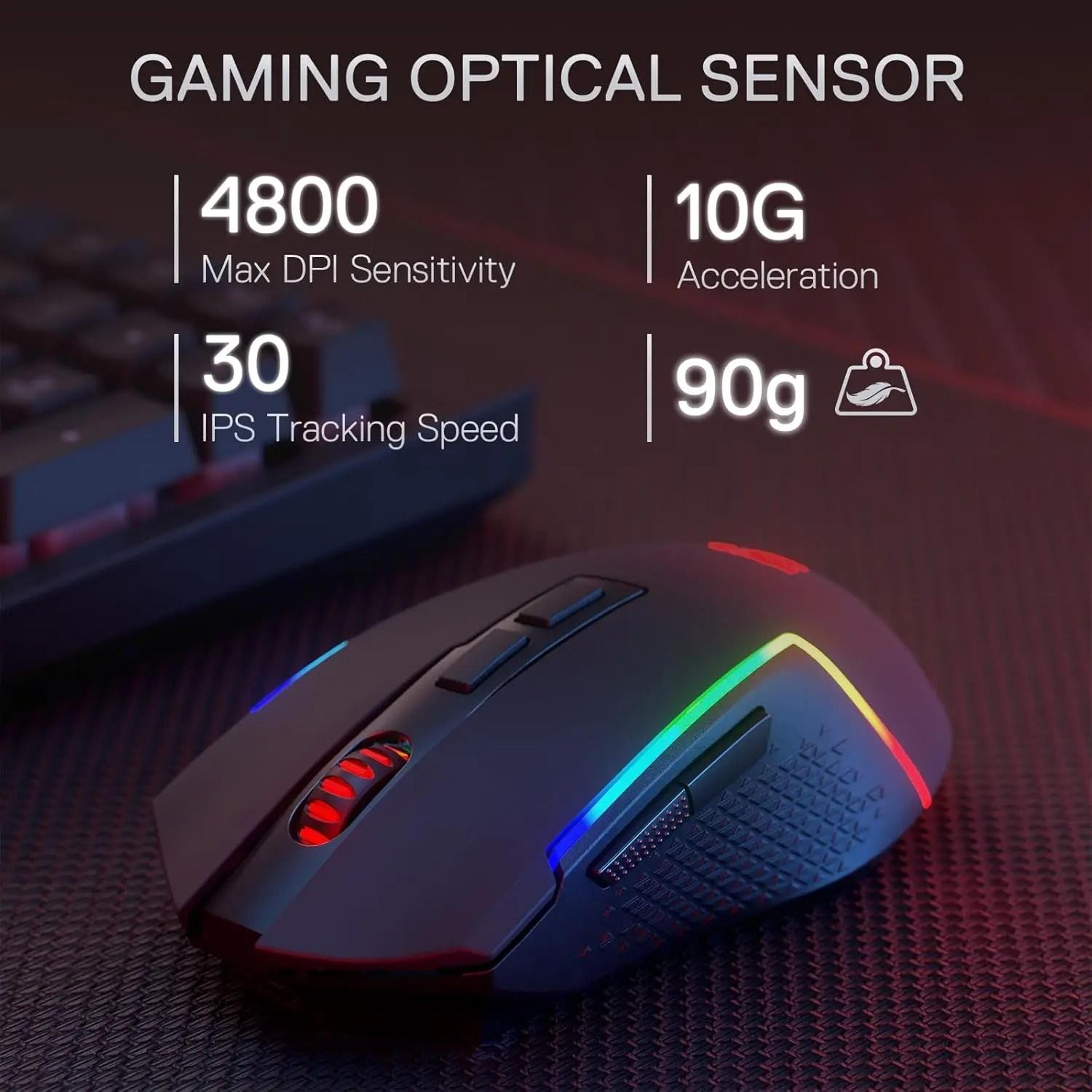 Wireless Gaming Essentials  98Key RGB Keyboard  Mouse Combo 1