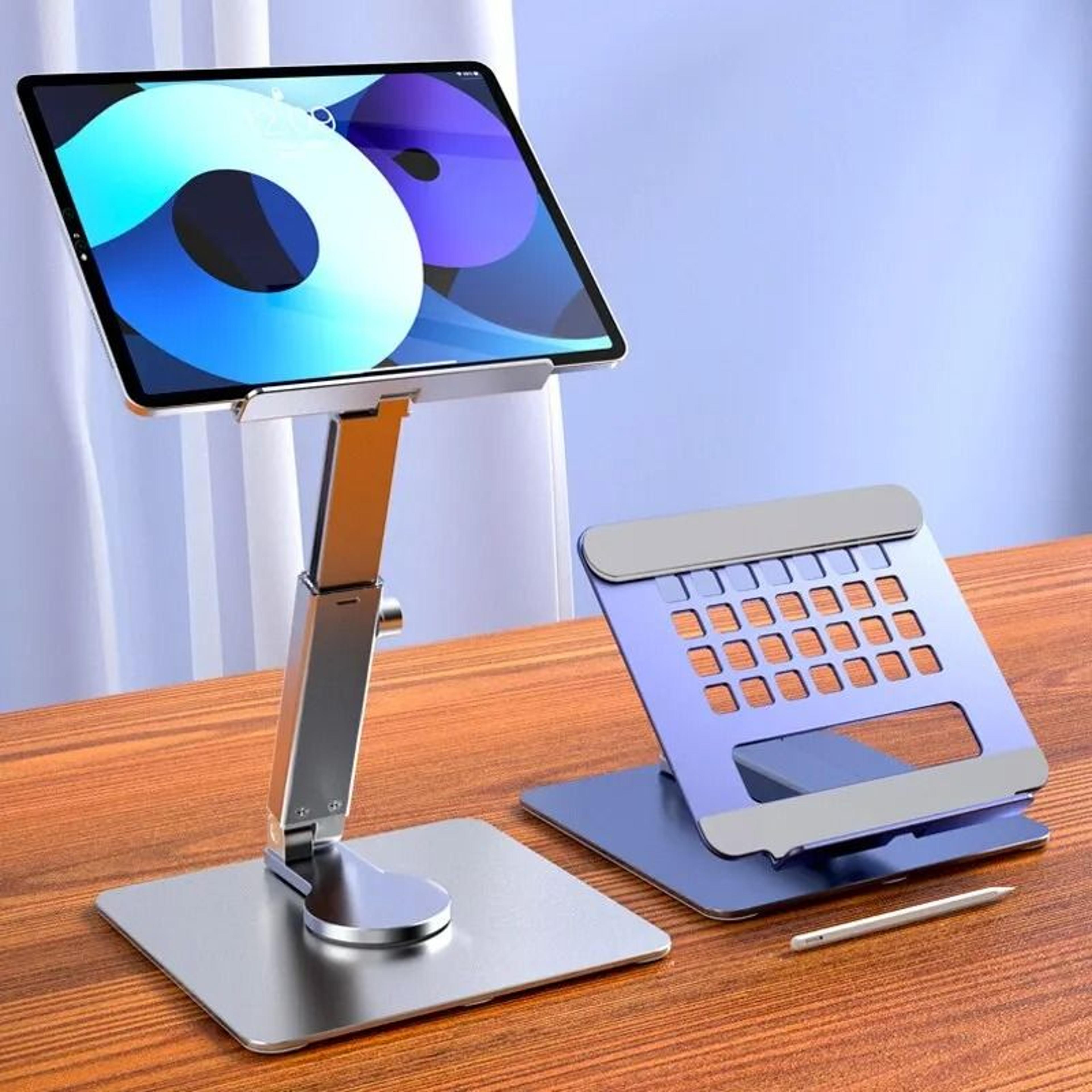 aluminum rotating tablet stand – heavy-duty 360° desktop riser