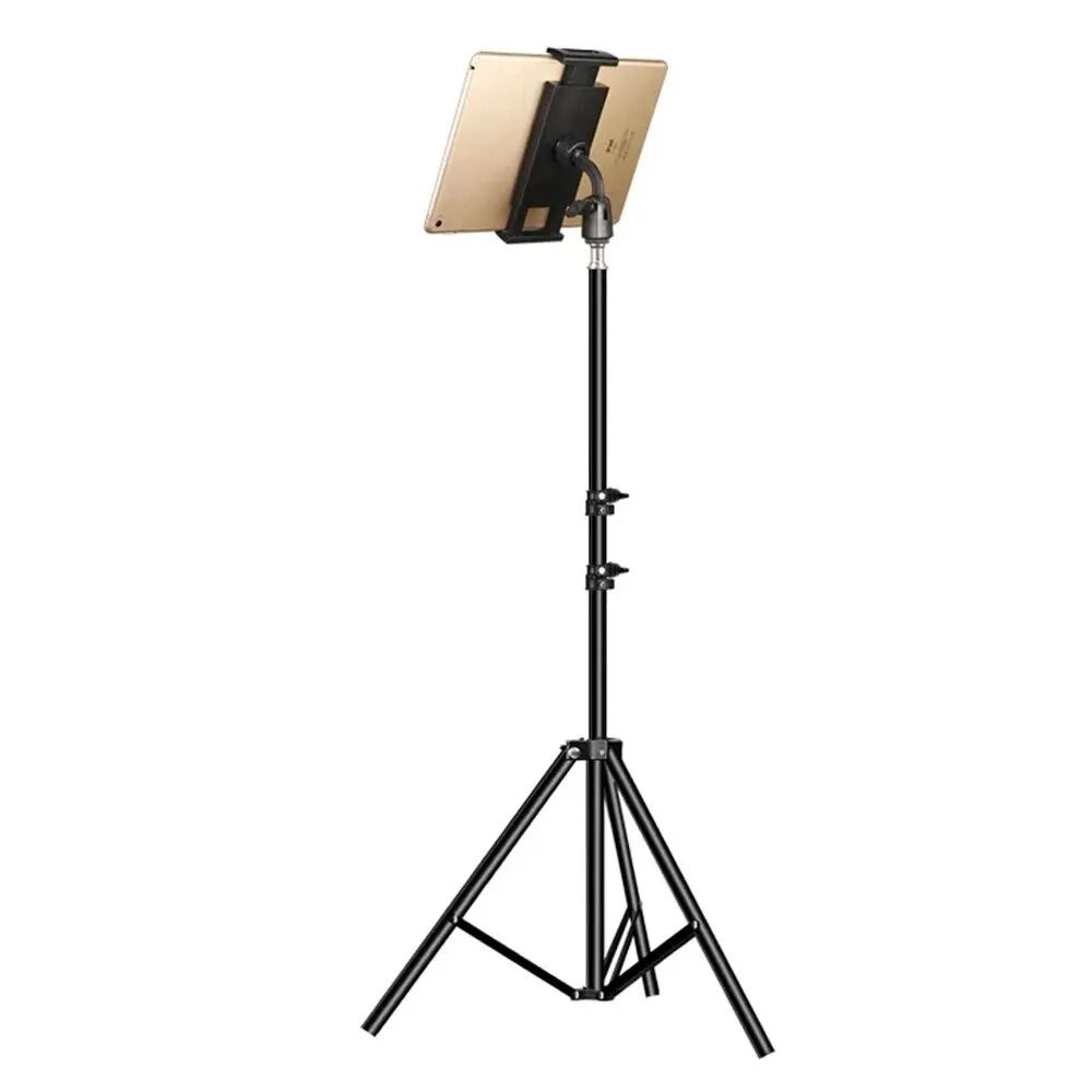 Tripod Floor Tablet Stand  Adjustable HeavyDuty Tablet Support 1